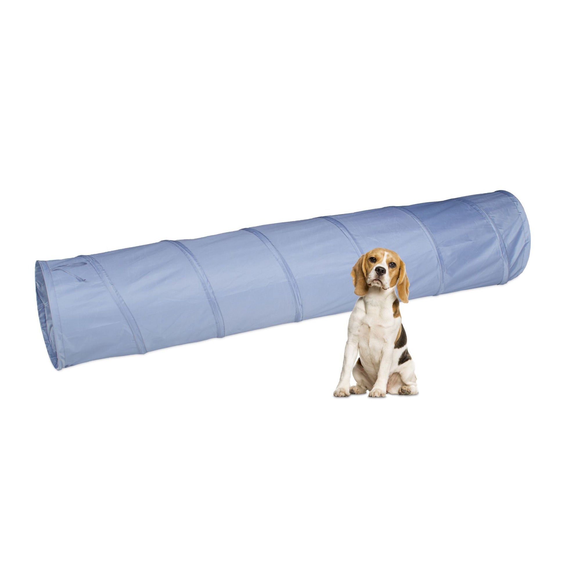 Hundetunnel Agility 2m Grau von Relaxdays