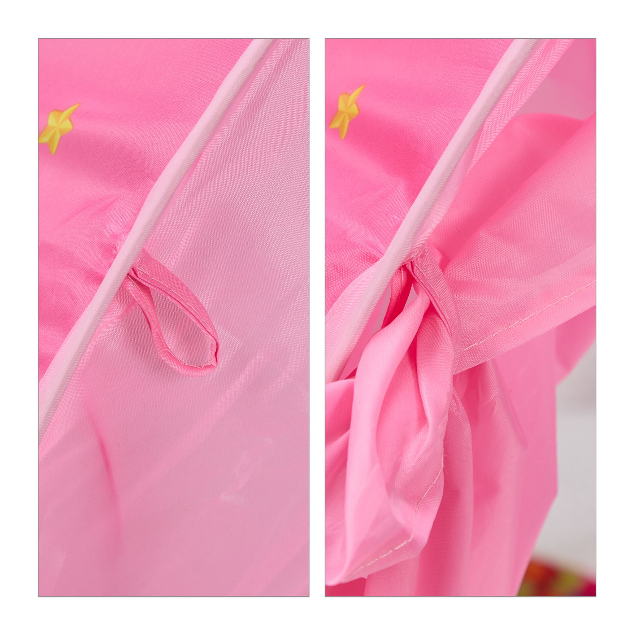 Bettzelt für Kinder Weiss-Rosa-Grau von guteszeug.ch