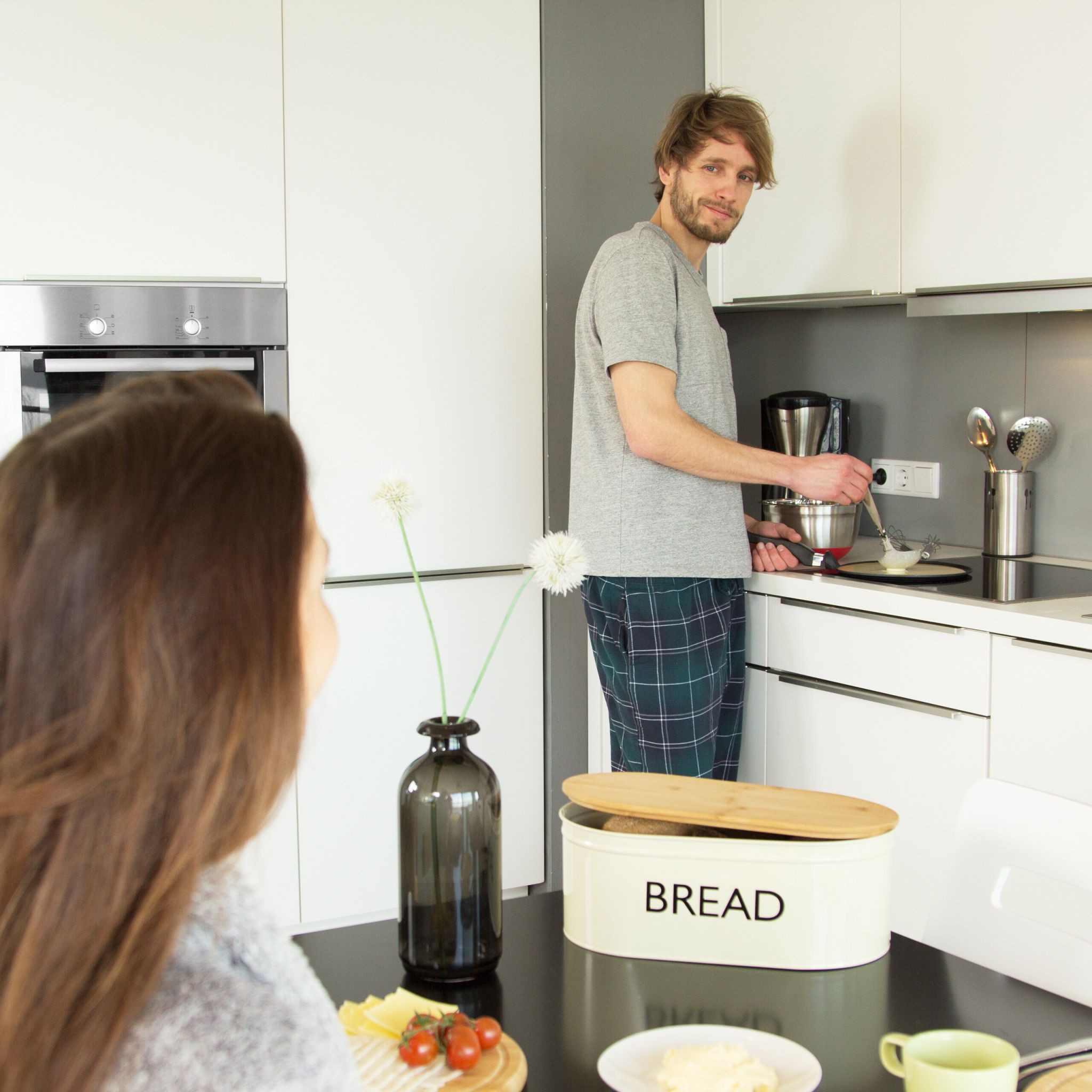 Crêpepfanne mit Zubehör Hellbraun-Schwarz von Relaxdays