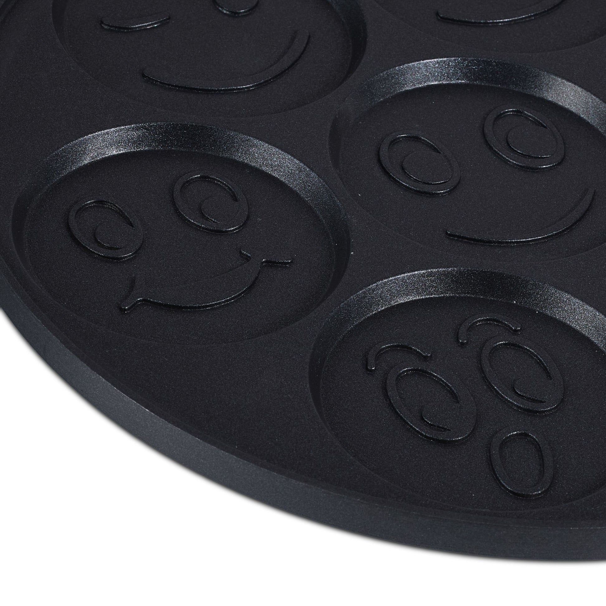 Pancake Pfanne mit Gesichtern Schwarz von Relaxdays