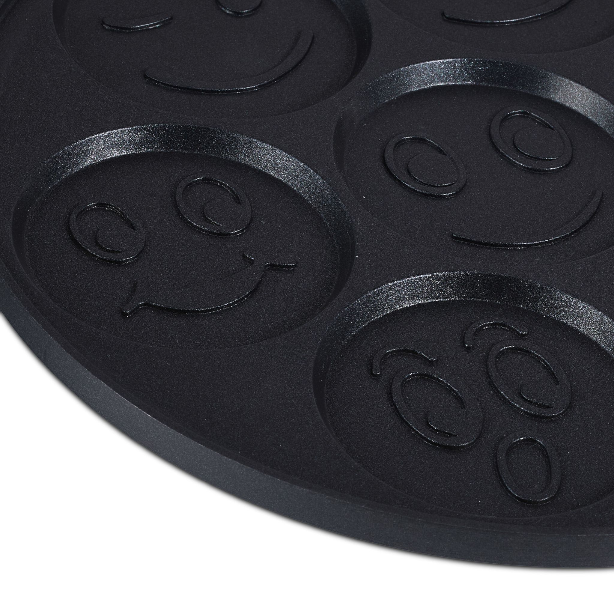 Pancake Pfanne mit Gesichtern Schwarz von Relaxdays