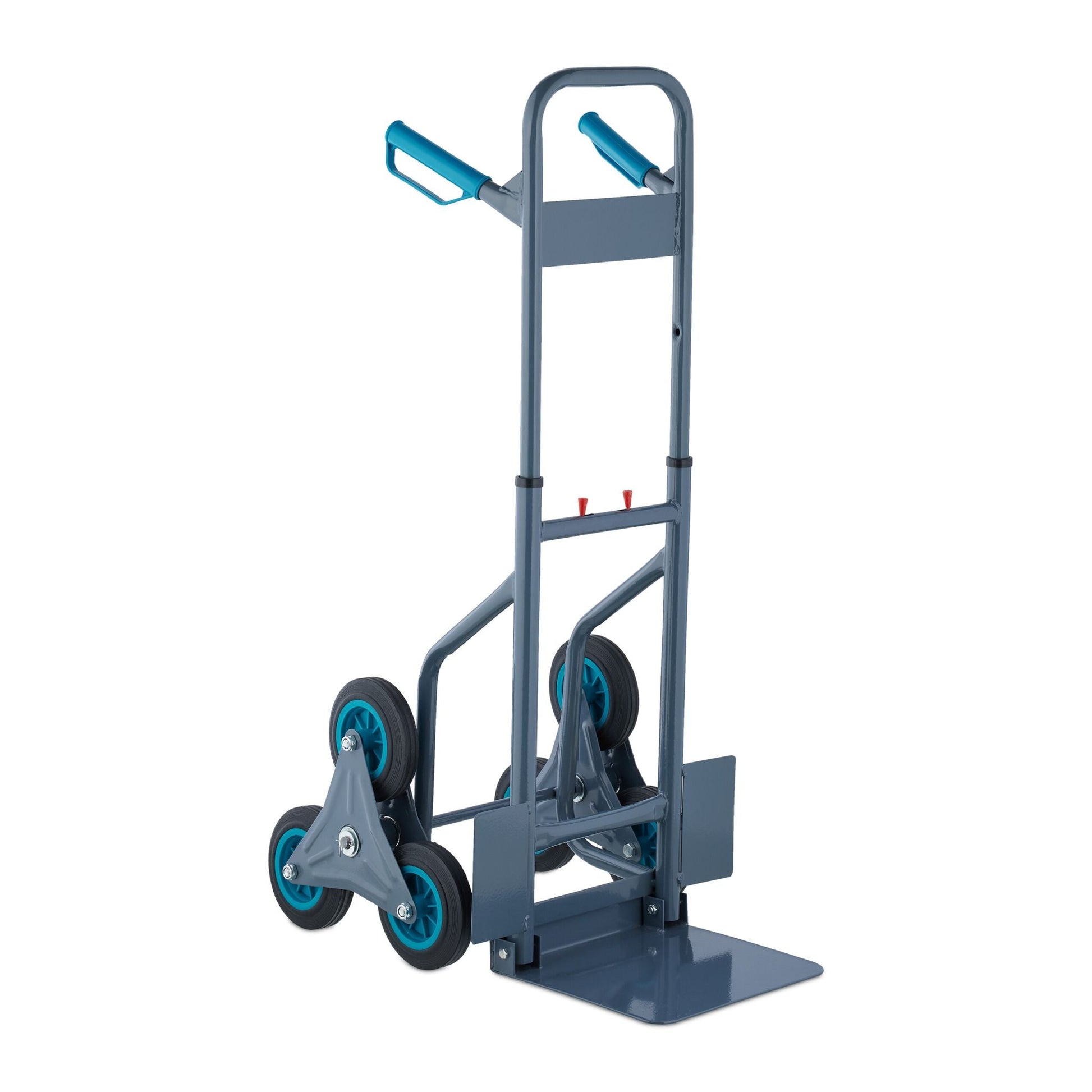 Treppensackkarre 200 kg Blau-Schwarz-Grau von Relaxdays