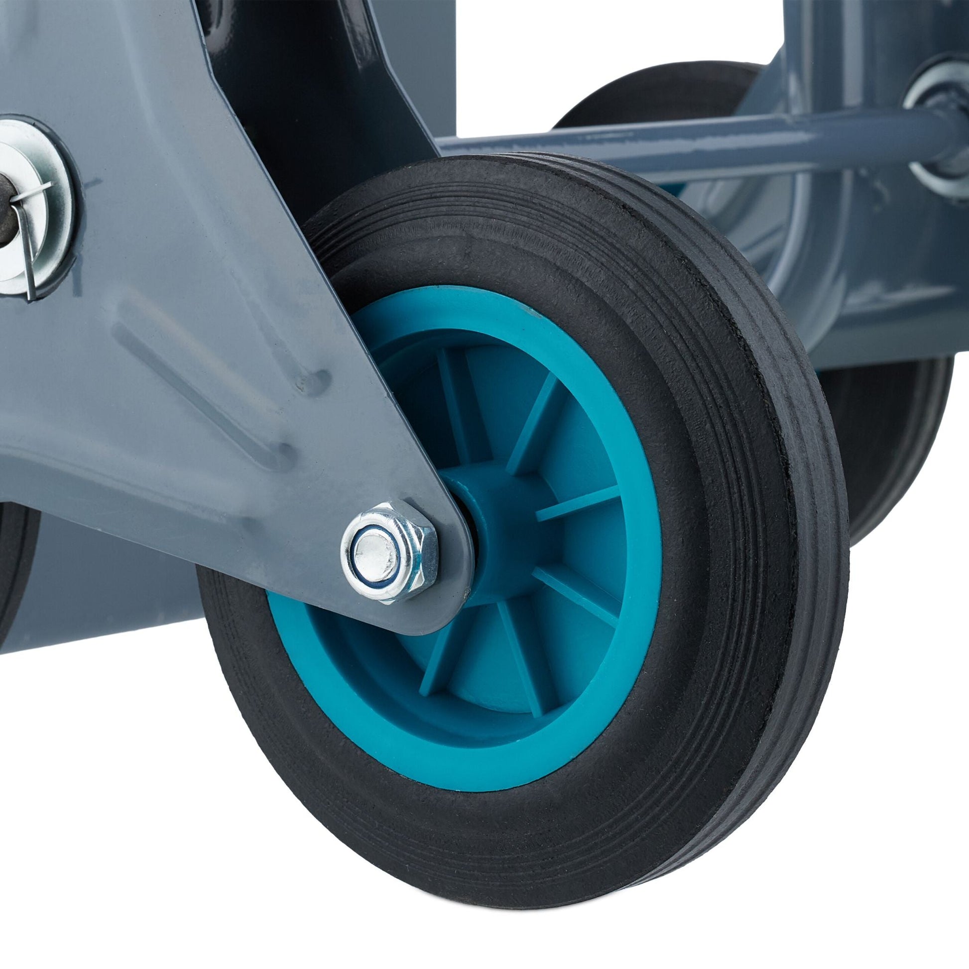Treppensackkarre 200 kg Blau-Schwarz-Grau von Relaxdays