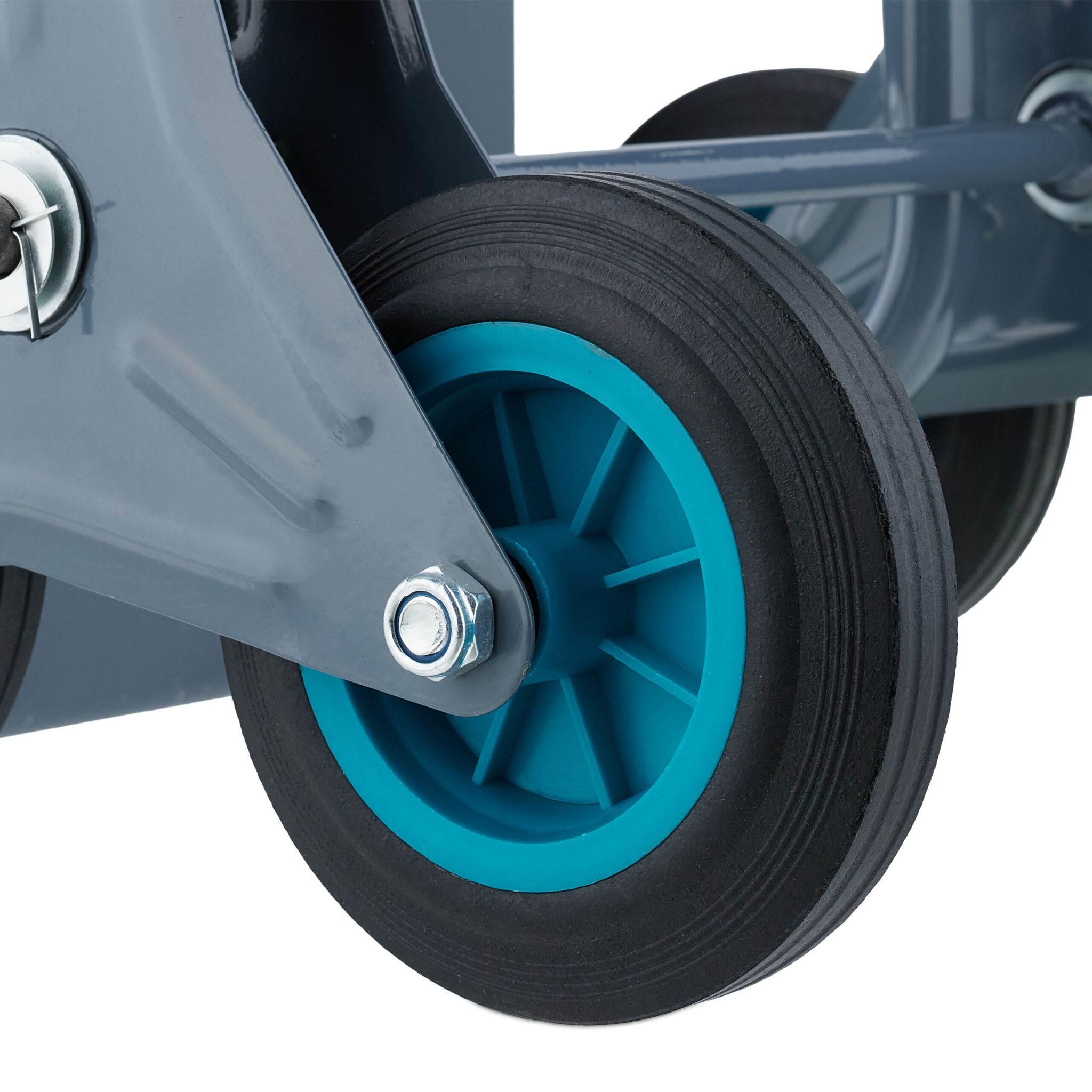 Treppensackkarre 200 kg Blau-Schwarz-Grau von Relaxdays