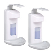 Desinfektionsspender 500 ml 2er-Set Weiss-Grau von Relaxdays