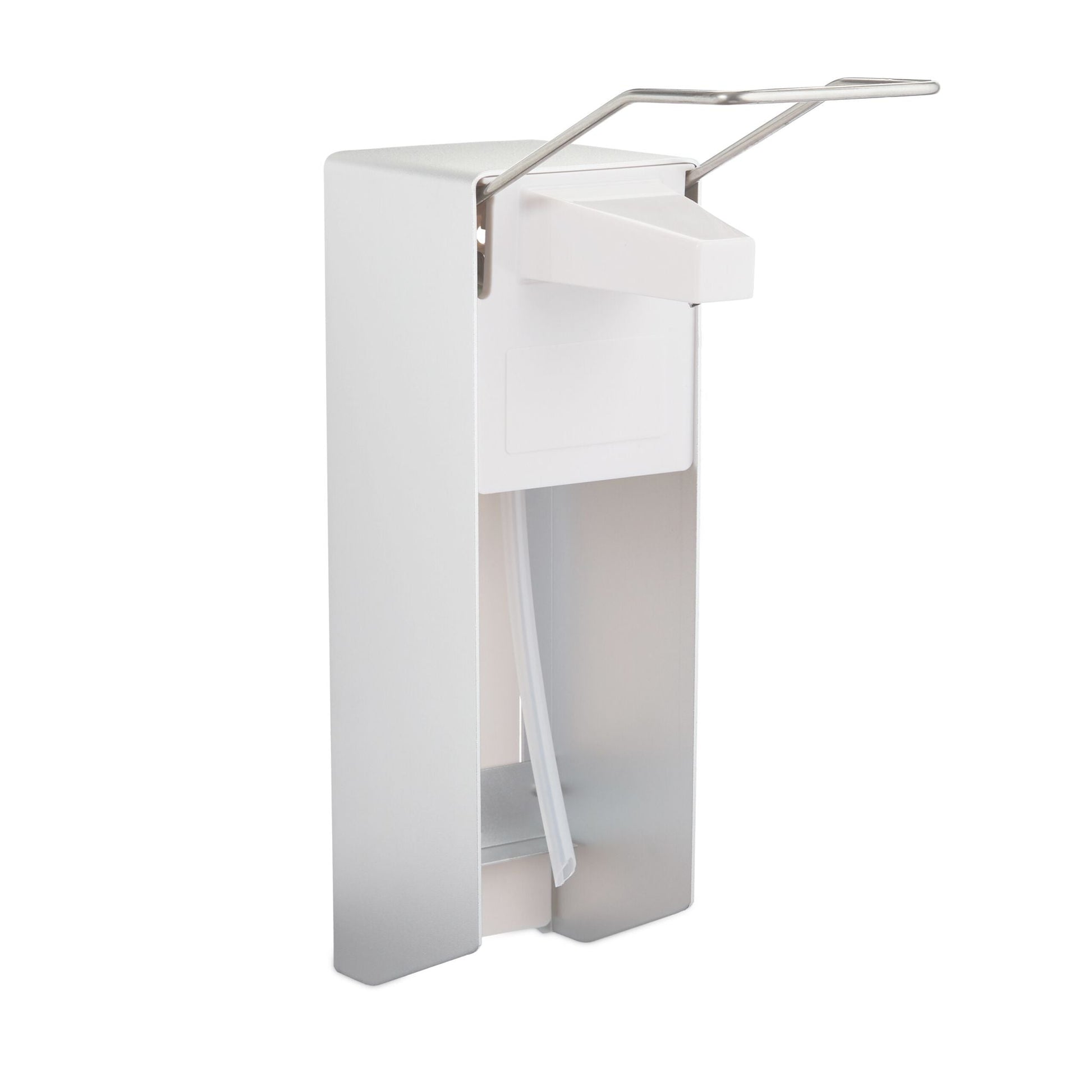 Desinfektionsspender 1000 ml 2er-Set Weiss-Silber von Relaxdays