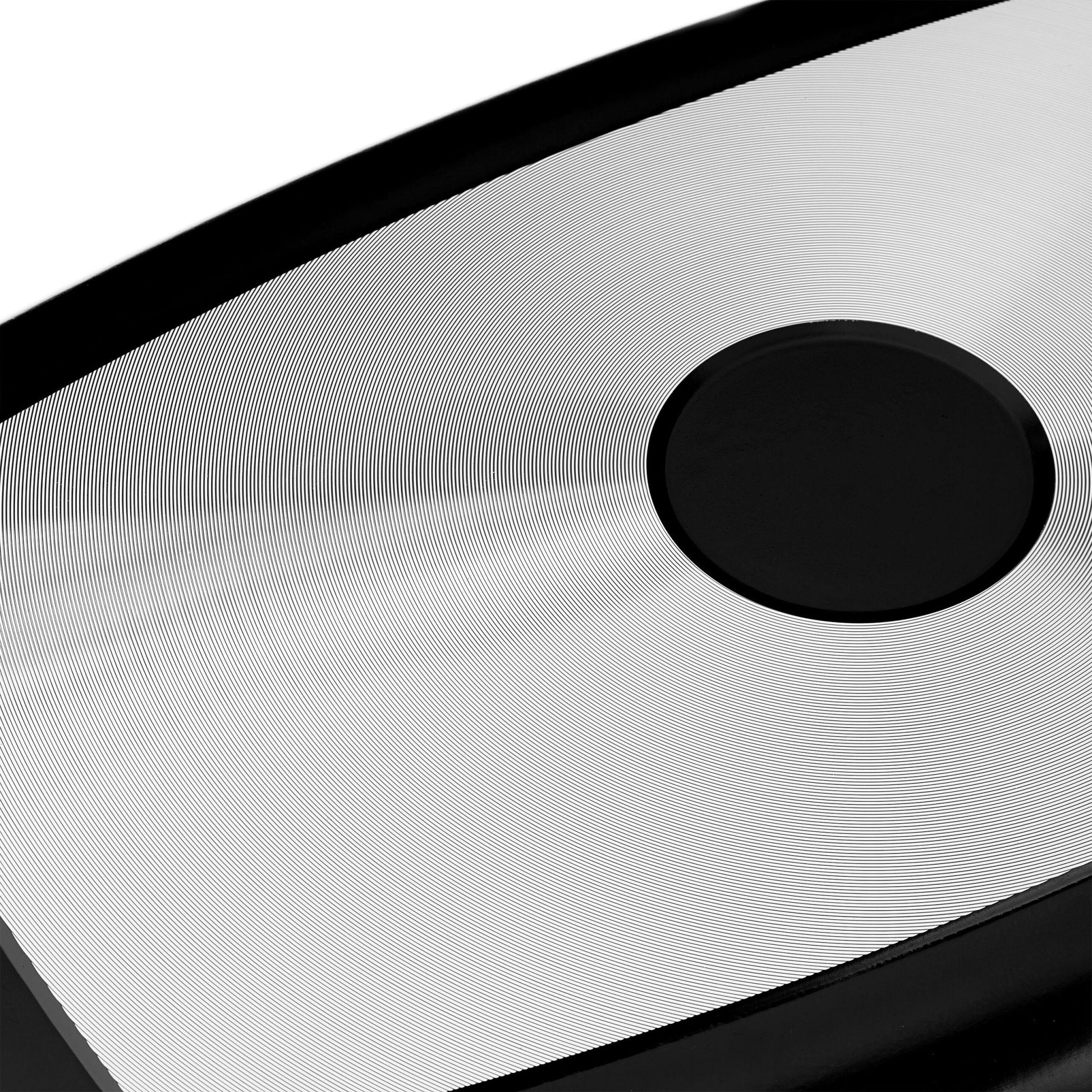 Bräter mit Deckel Schwarz-Silber-Transparent von Relaxdays