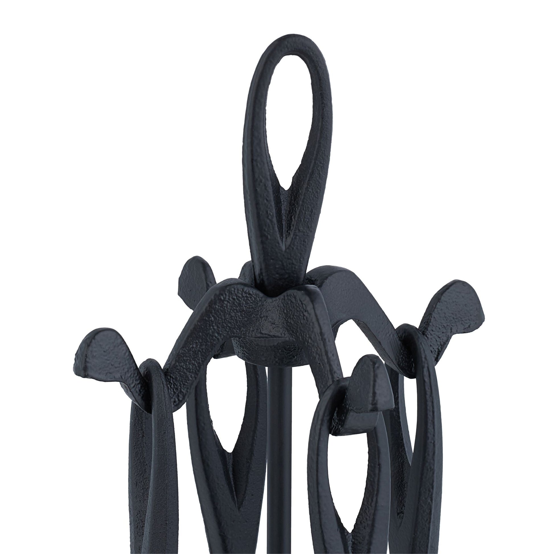 Kaminbesteck 5tlg. Schwarz von Relaxdays