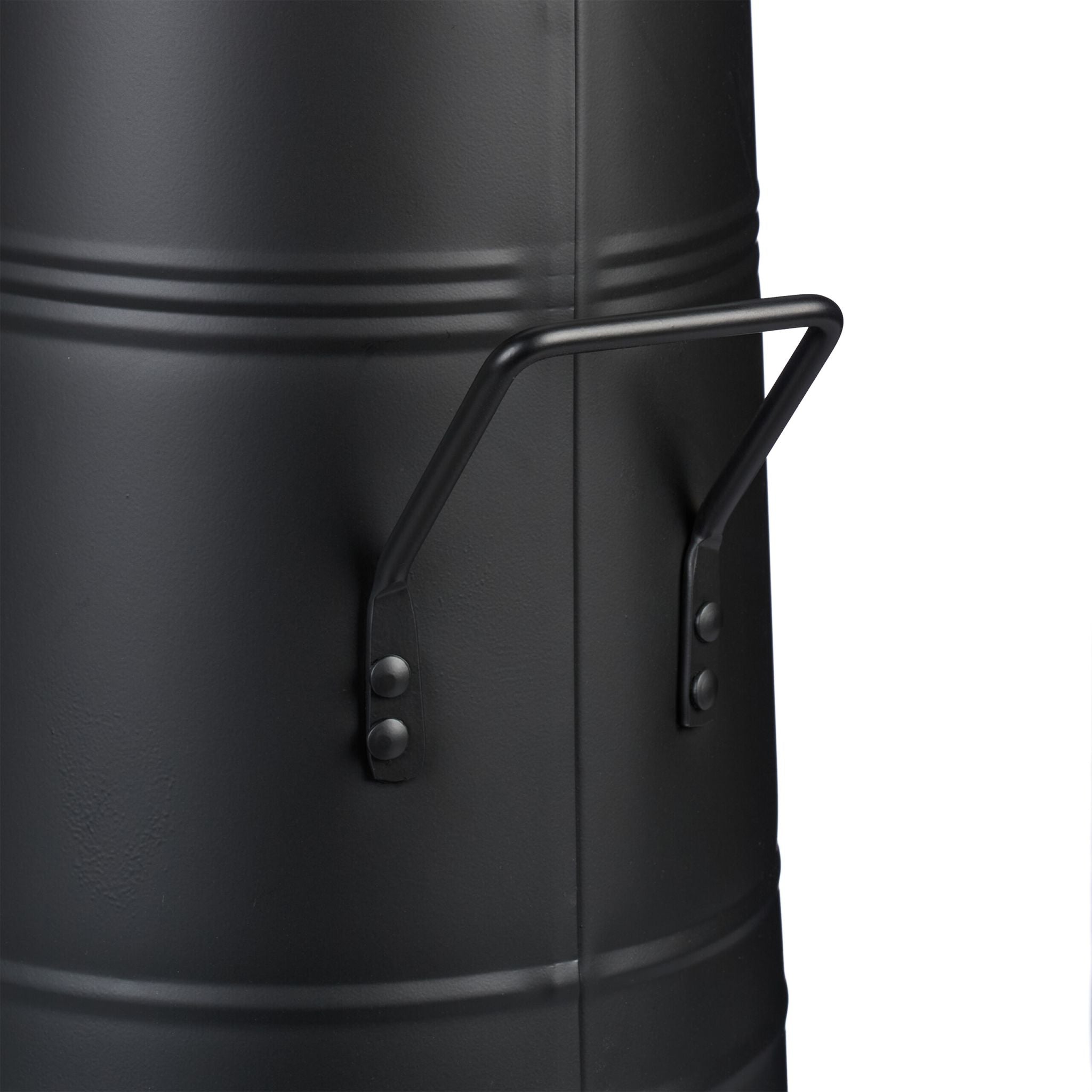Kohlenschütte 12L Schwarz von Relaxdays