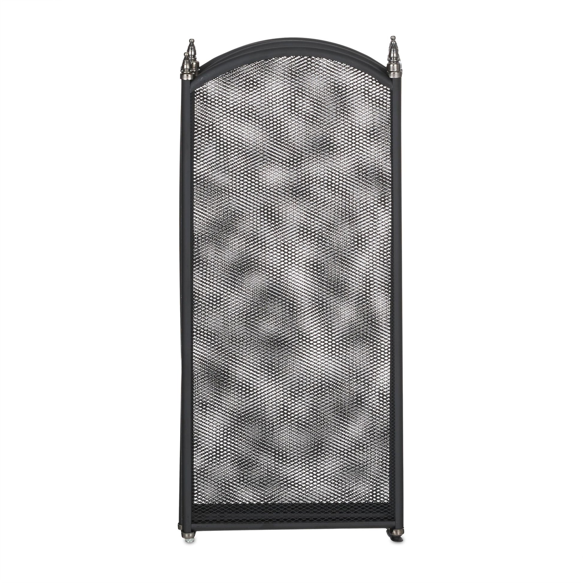 Funkenschutzgitter 4-teilig Schwarz-Silber von Relaxdays