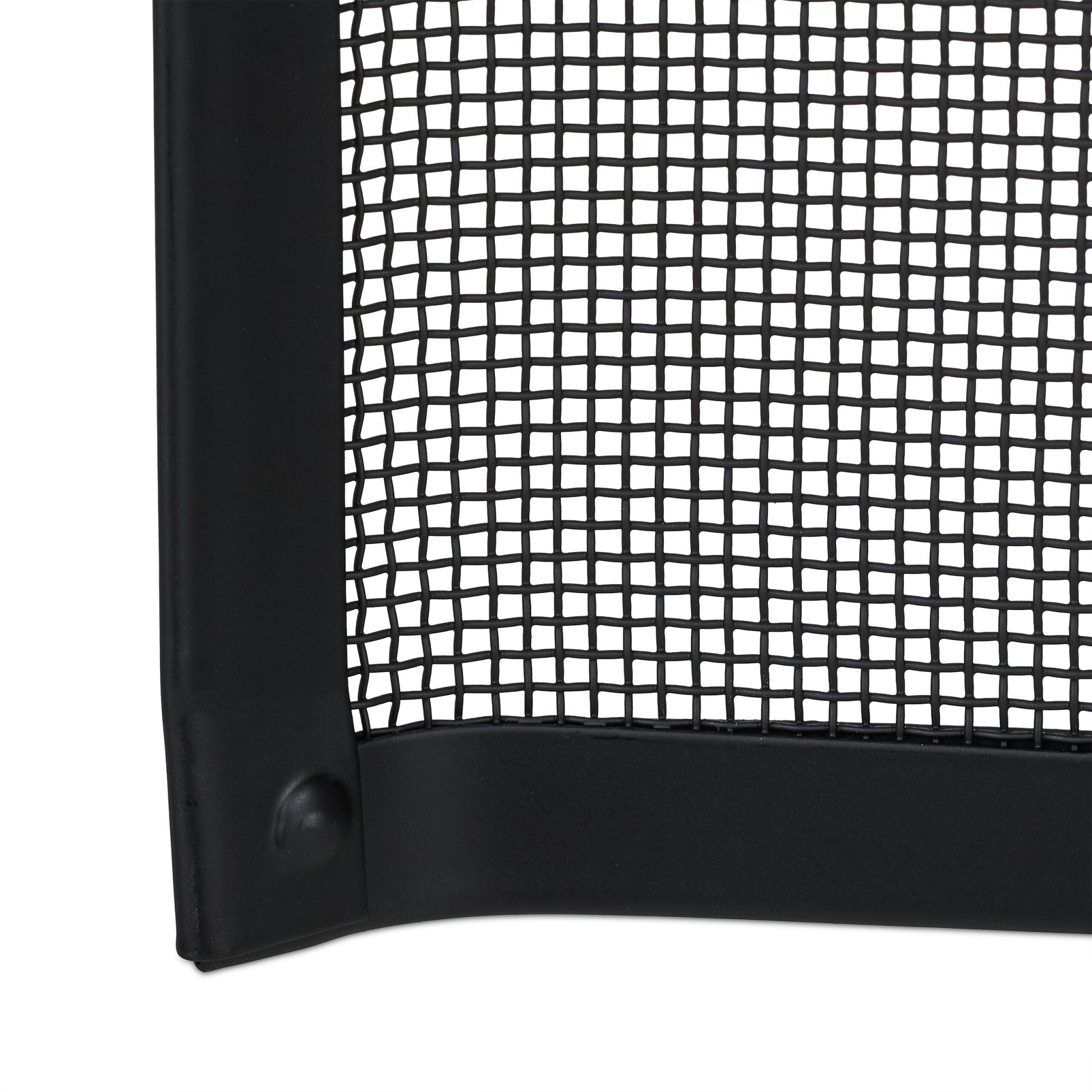 Funkenschutzgitter Kamin Schwarz von Relaxdays