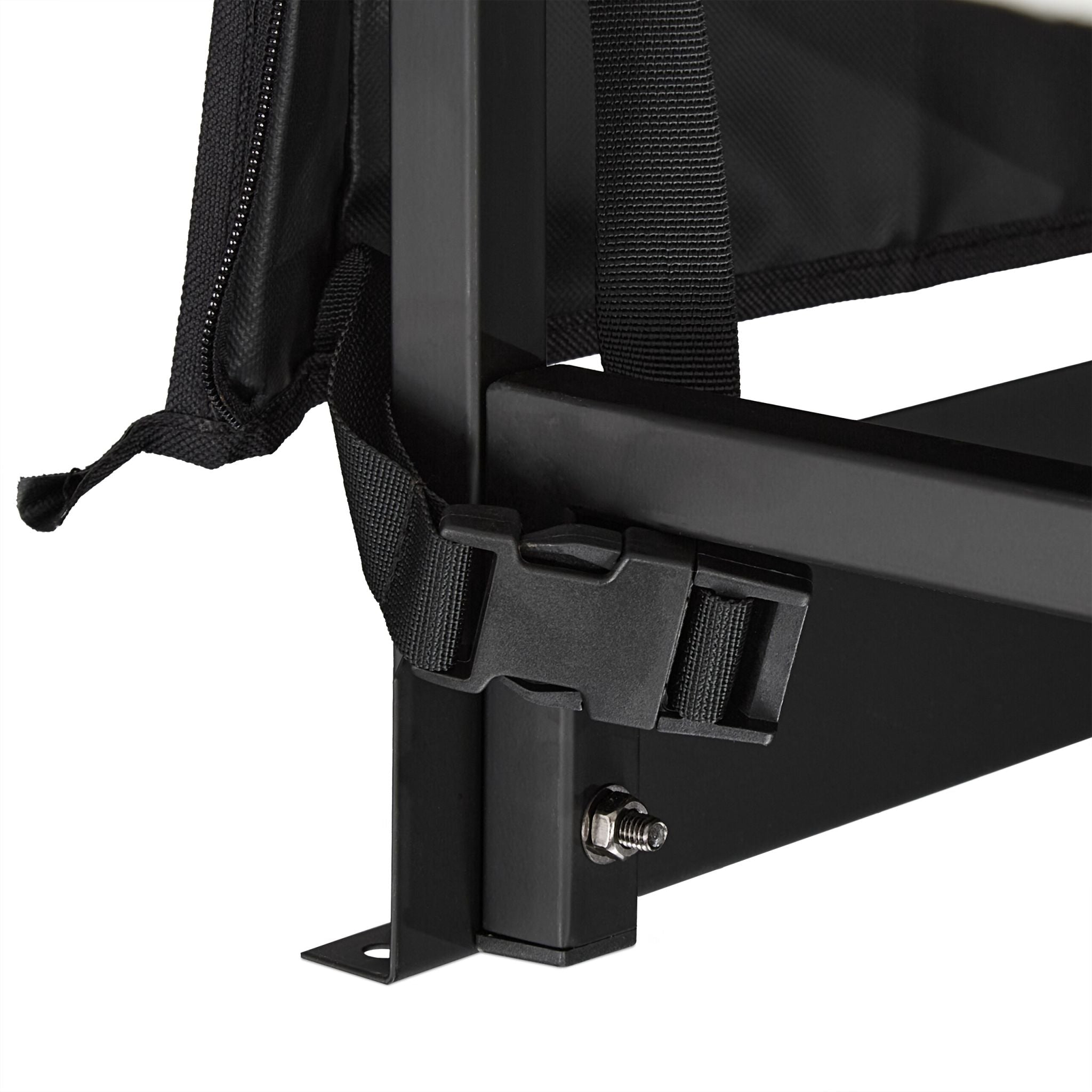 Kaminholzregal mit Abdeckung Schwarz von Relaxdays