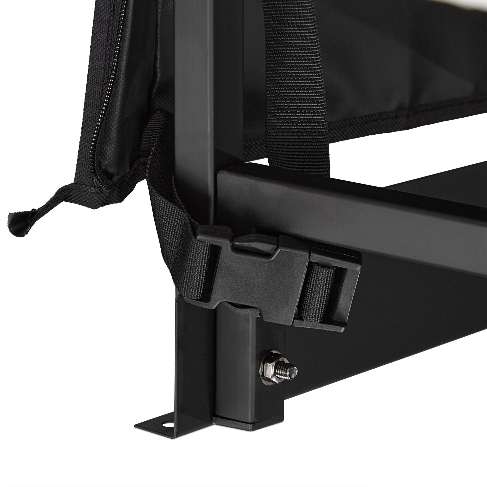 Kaminholzregal mit Abdeckung Schwarz von Relaxdays