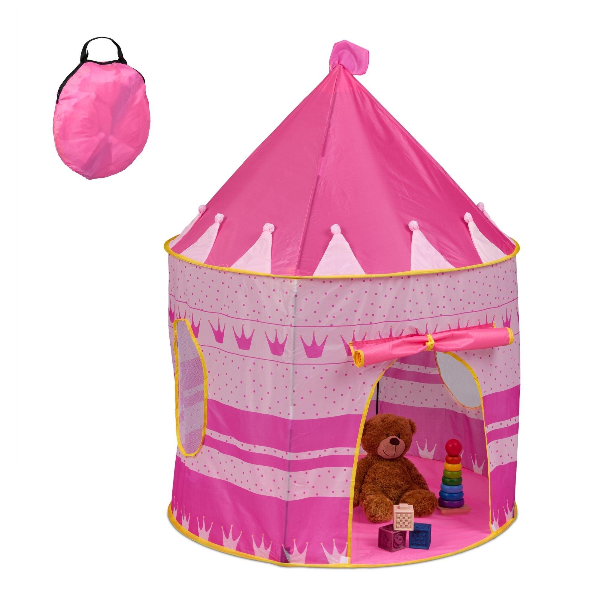 Spielzelt Prinzessin Gelb-Pink-Rosa von guteszeug.ch