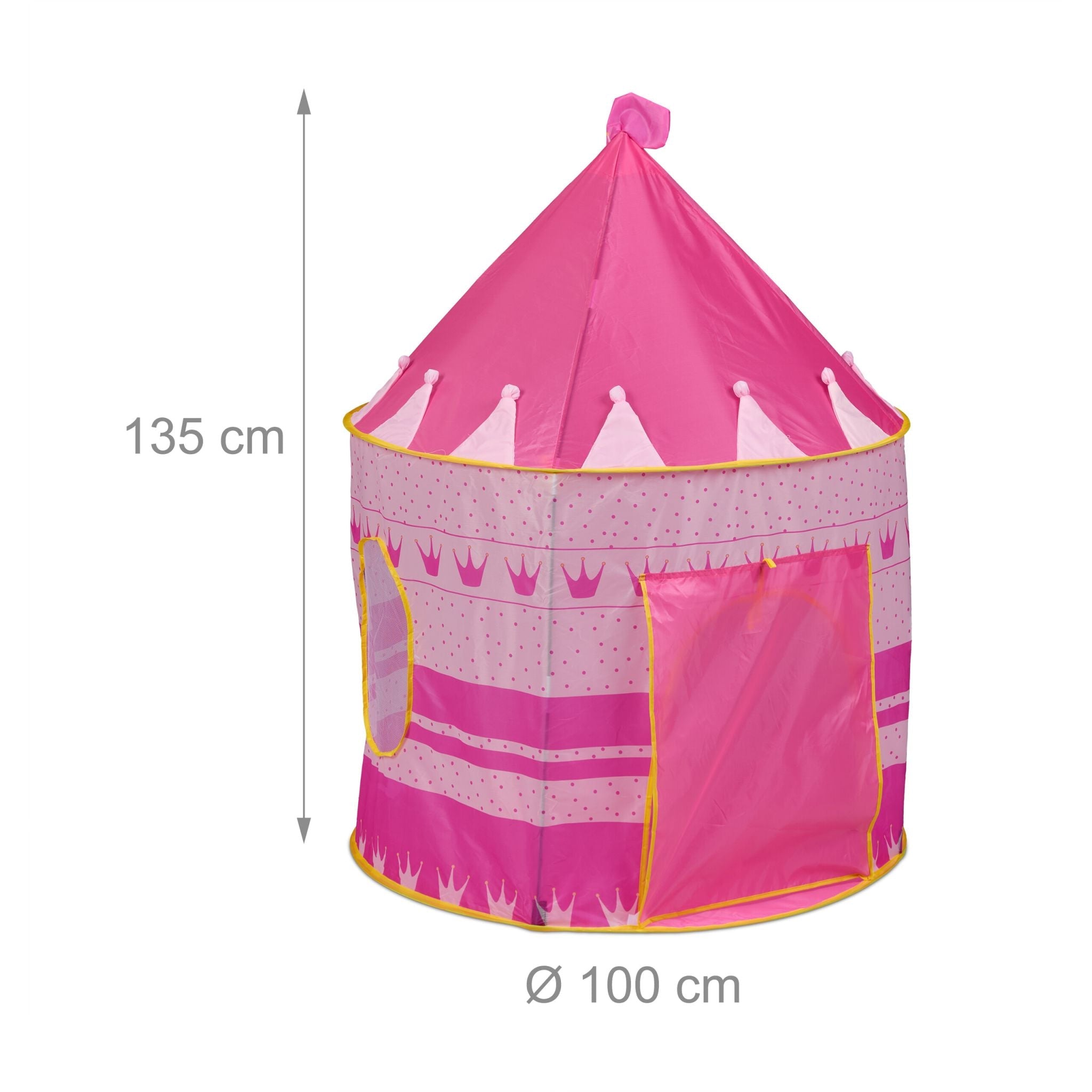 Spielzelt Prinzessin Gelb-Pink-Rosa von guteszeug.ch