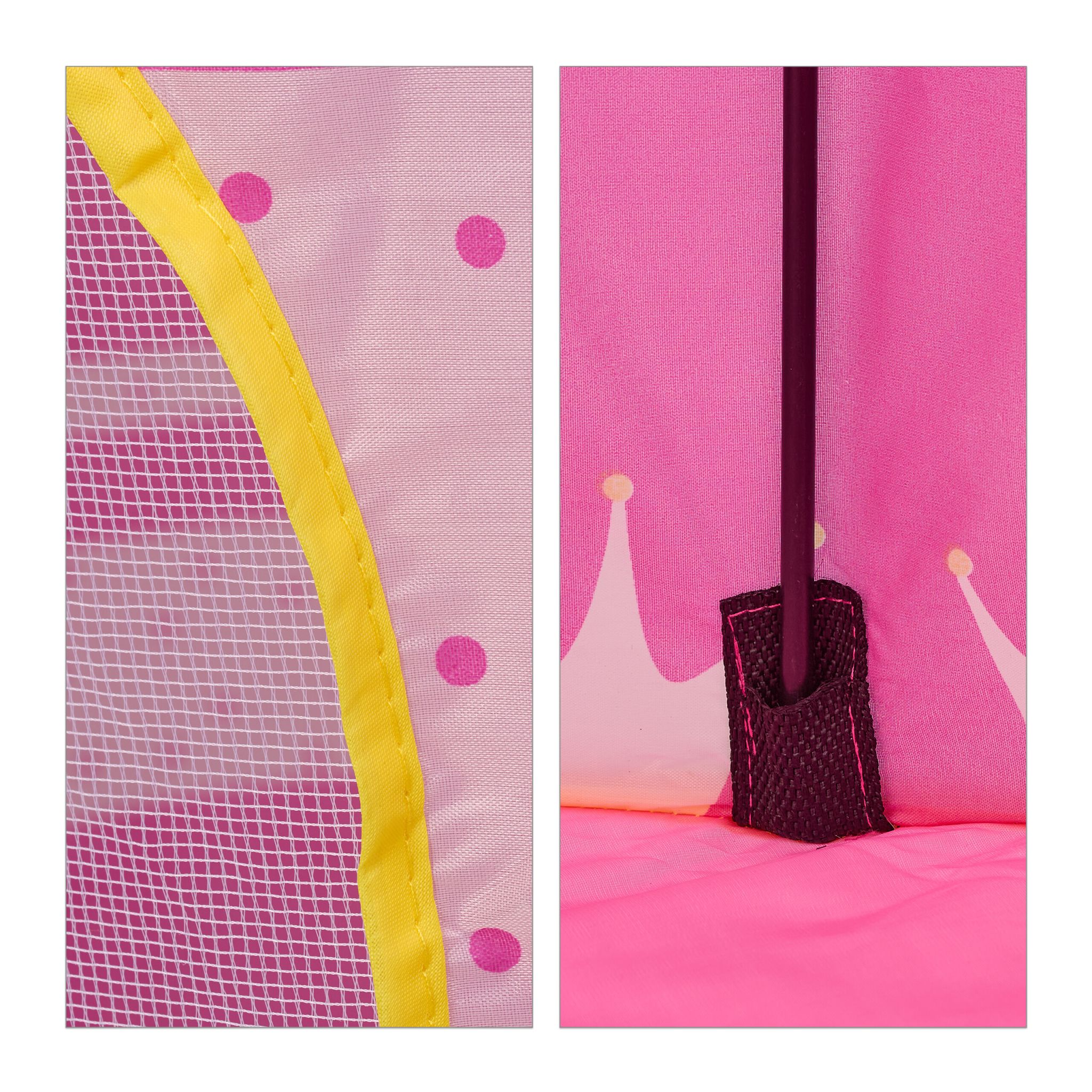 Spielzelt Prinzessin Gelb-Pink-Rosa von guteszeug.ch