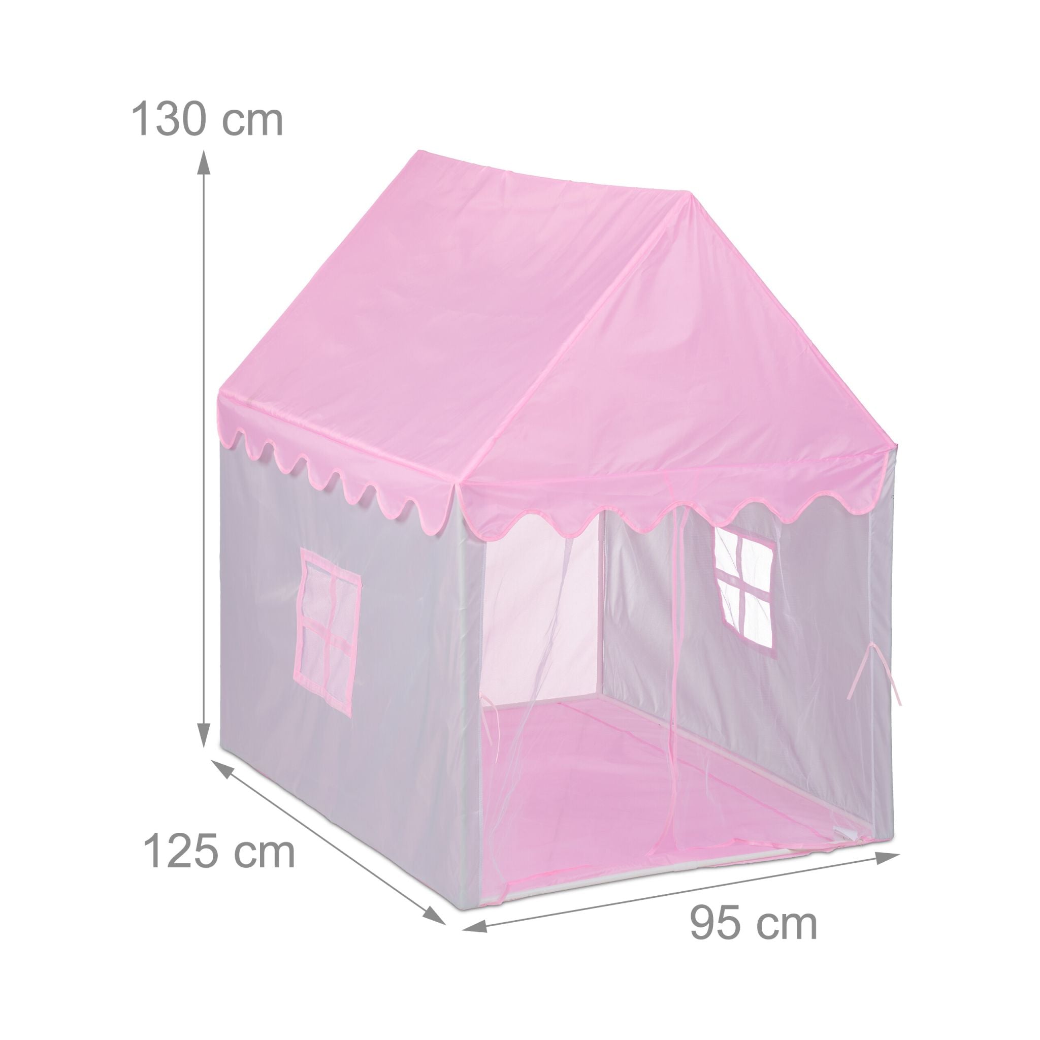 Spielzelt Haus Rosa-Grau von guteszeug.ch