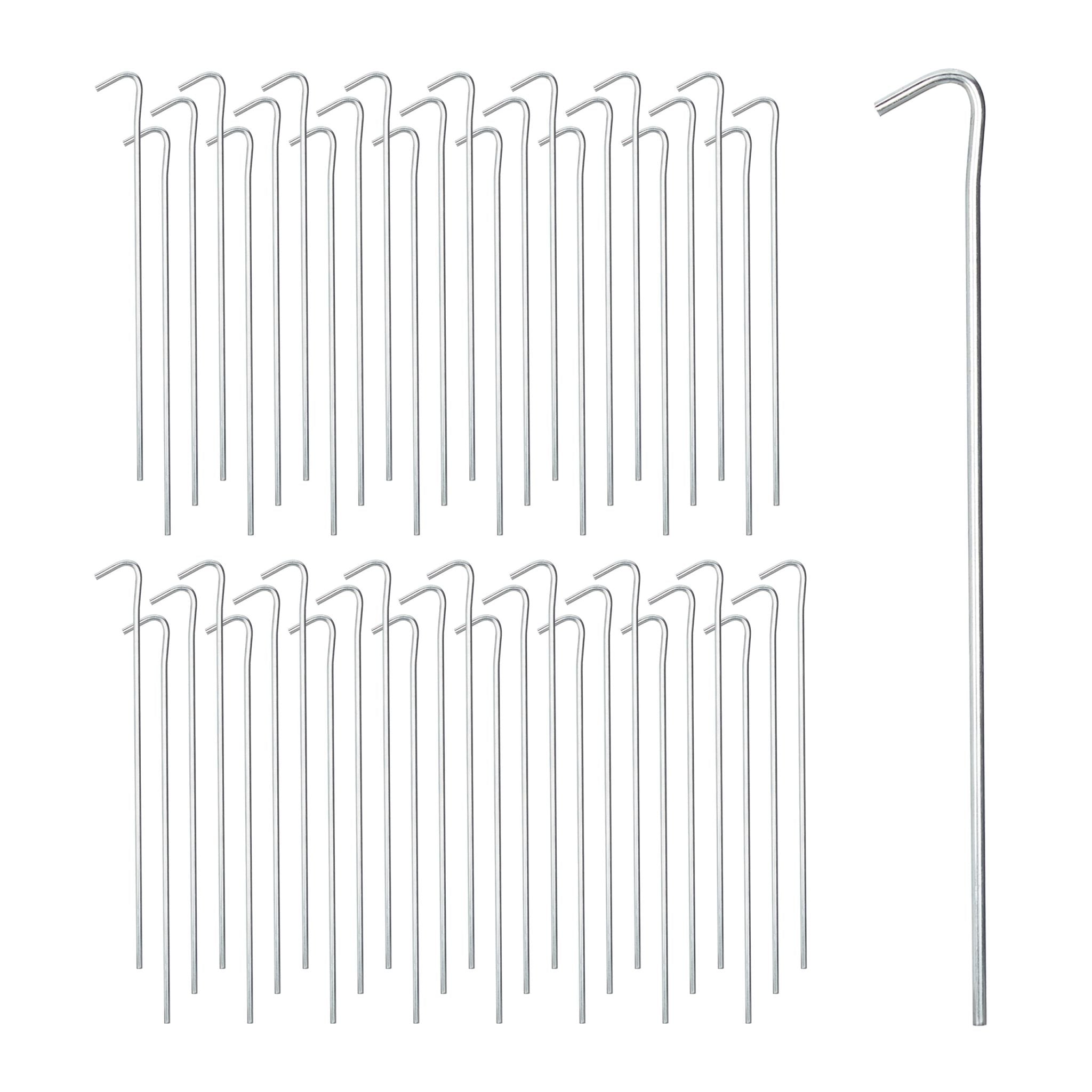 Zeltheringe 100er-Set Silber