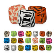 Jonglierbälle mit Tierprints 24er-Set Gelb-Grün-Orange von Relaxdays