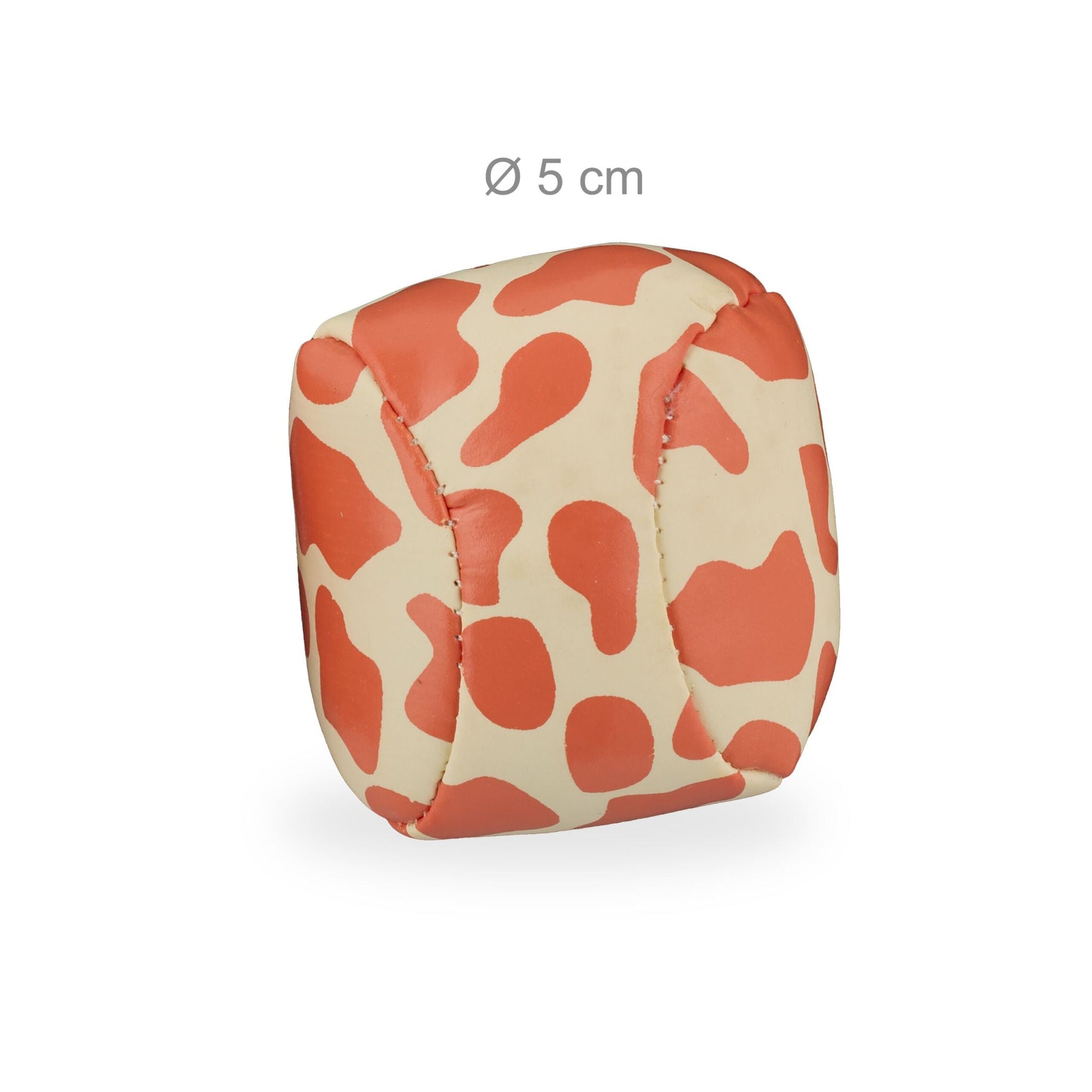 Jonglierbälle mit Tierprints 24er-Set Gelb-Grün-Orange von Relaxdays