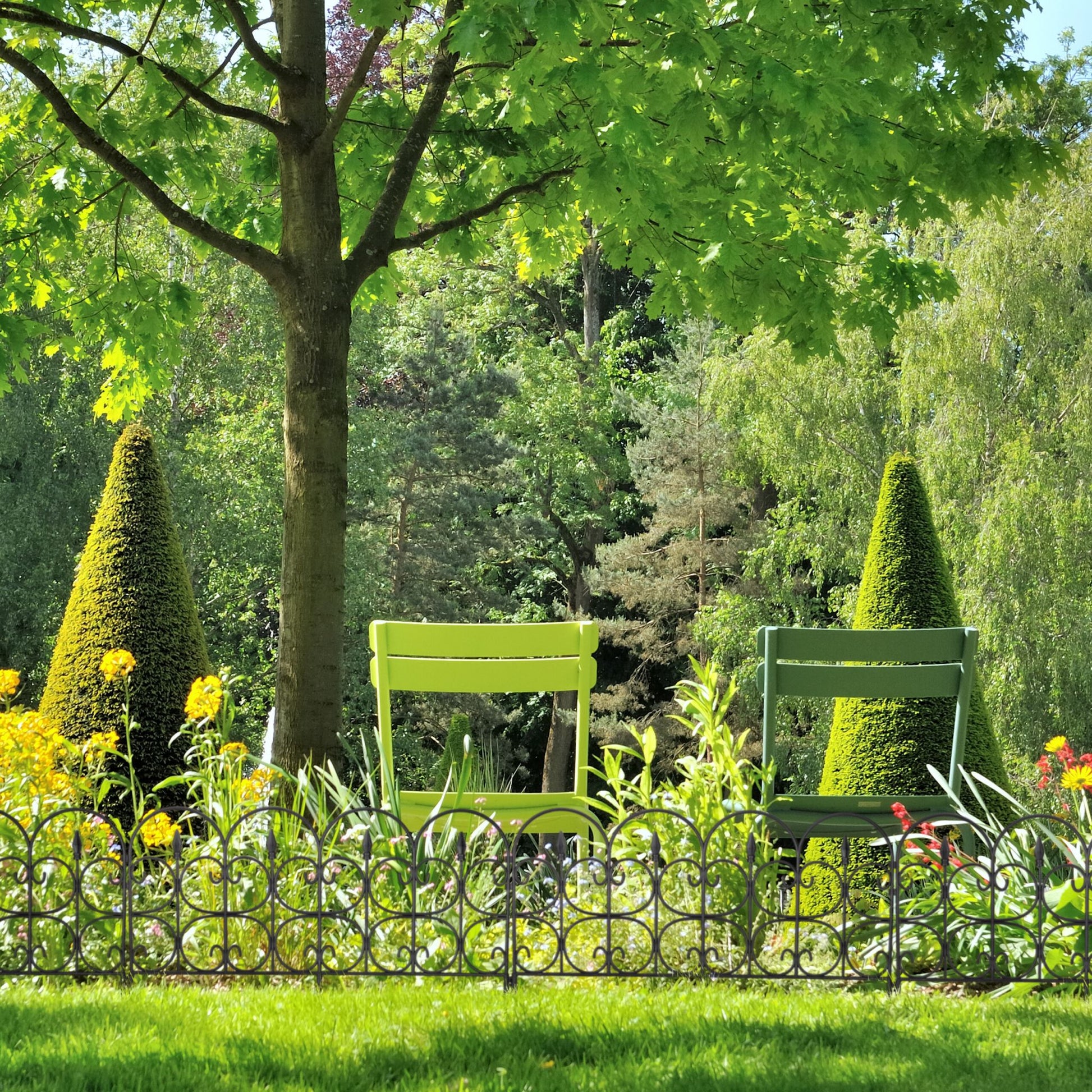 Beeteinfassung Kunststoff 8er-Set Schwarz von Relaxdays