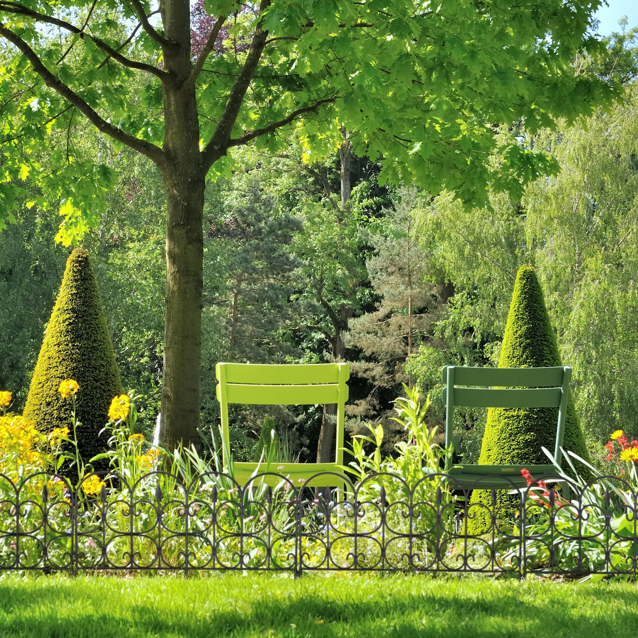 Beeteinfassung Kunststoff 8er-Set Schwarz von Relaxdays