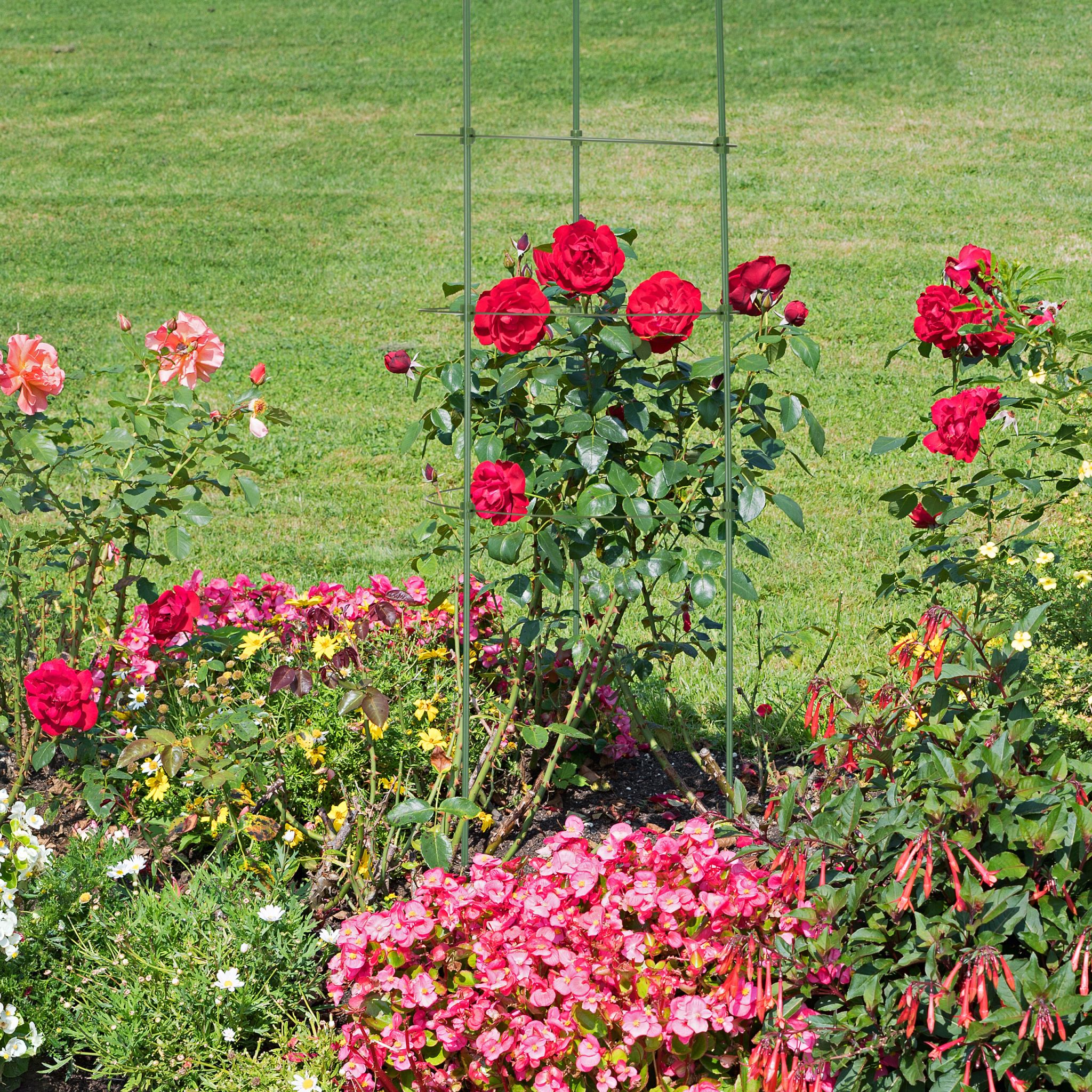 Tomatenturm 91cm 3er-Set Grün von Relaxdays