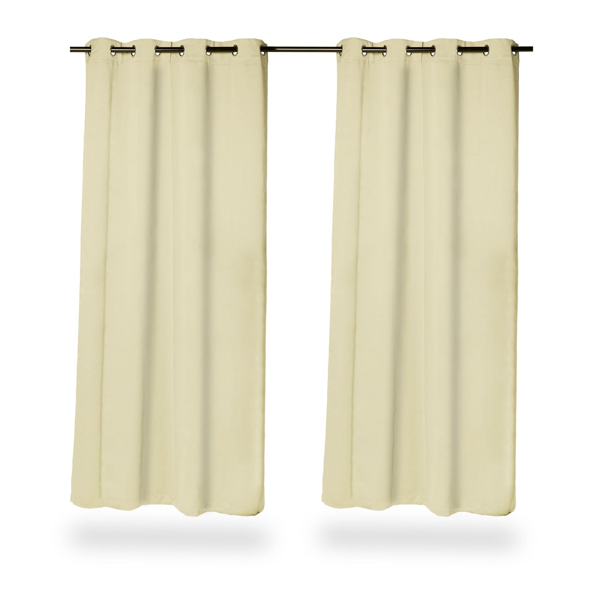 Vorhänge 2er-Set Beige von Relaxdays