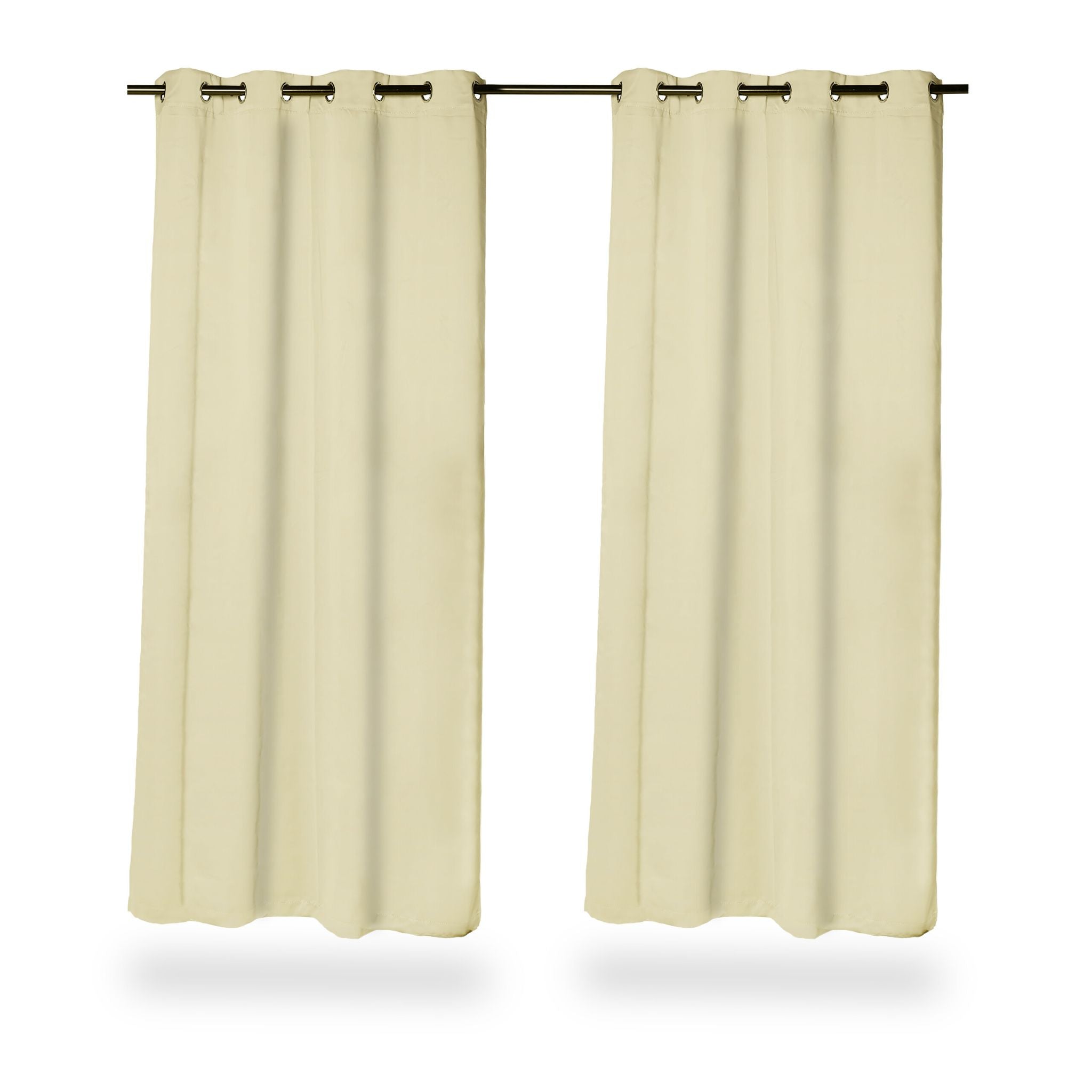 Vorhänge 2er-Set Beige von Relaxdays