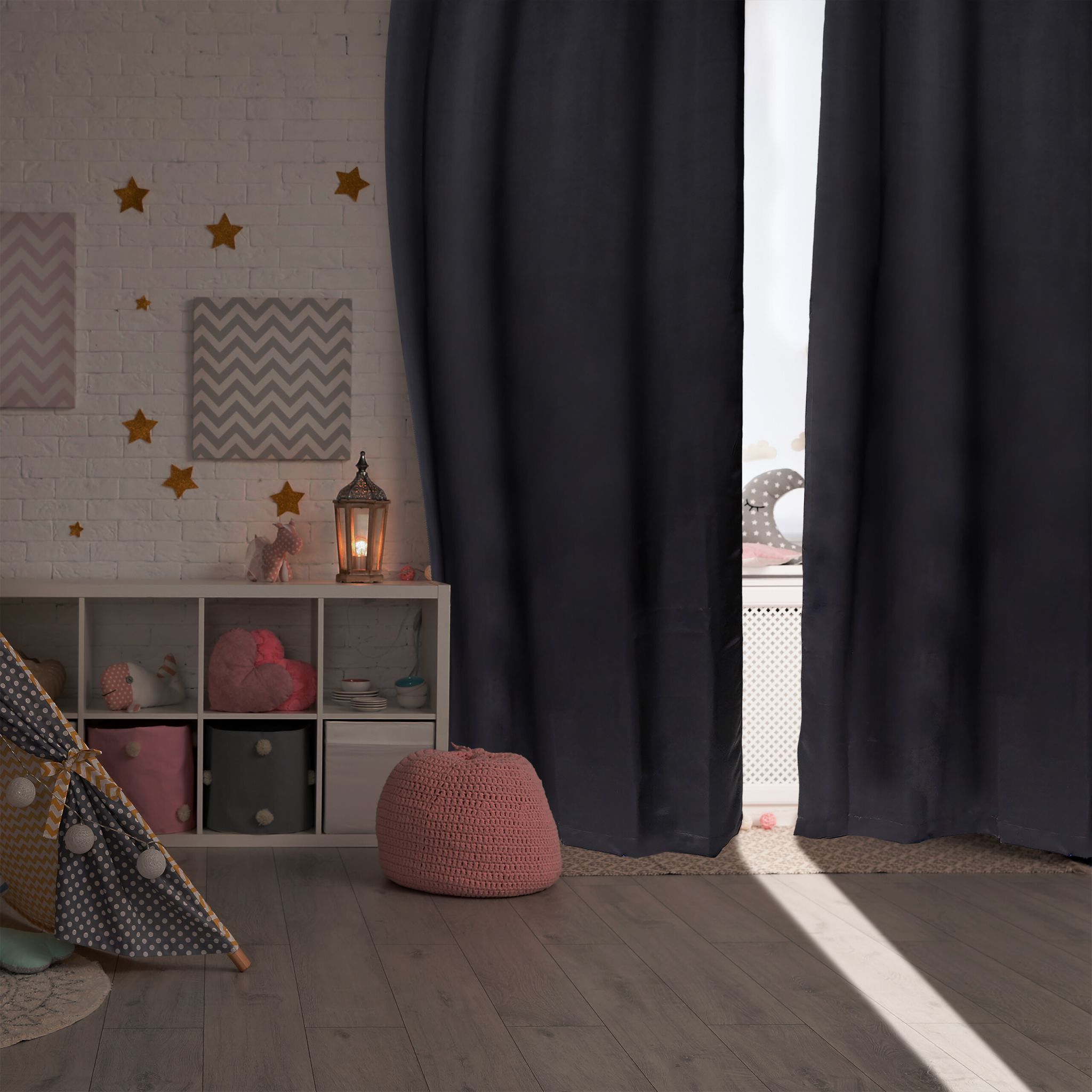 Vorhänge 2er-Set Beige von Relaxdays