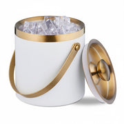 Eiswürfelbehälter mit Deckel Weiss-Gold von Relaxdays