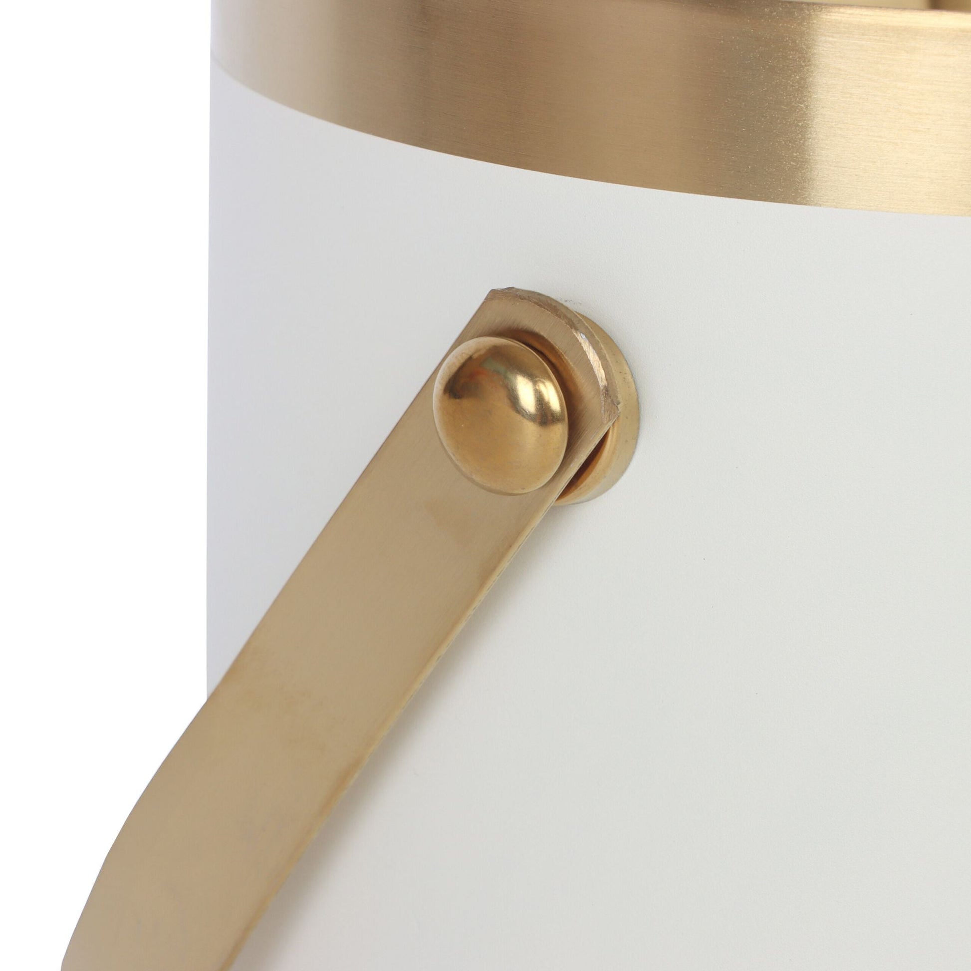 Eiswürfelbehälter mit Deckel Weiss-Gold von Relaxdays