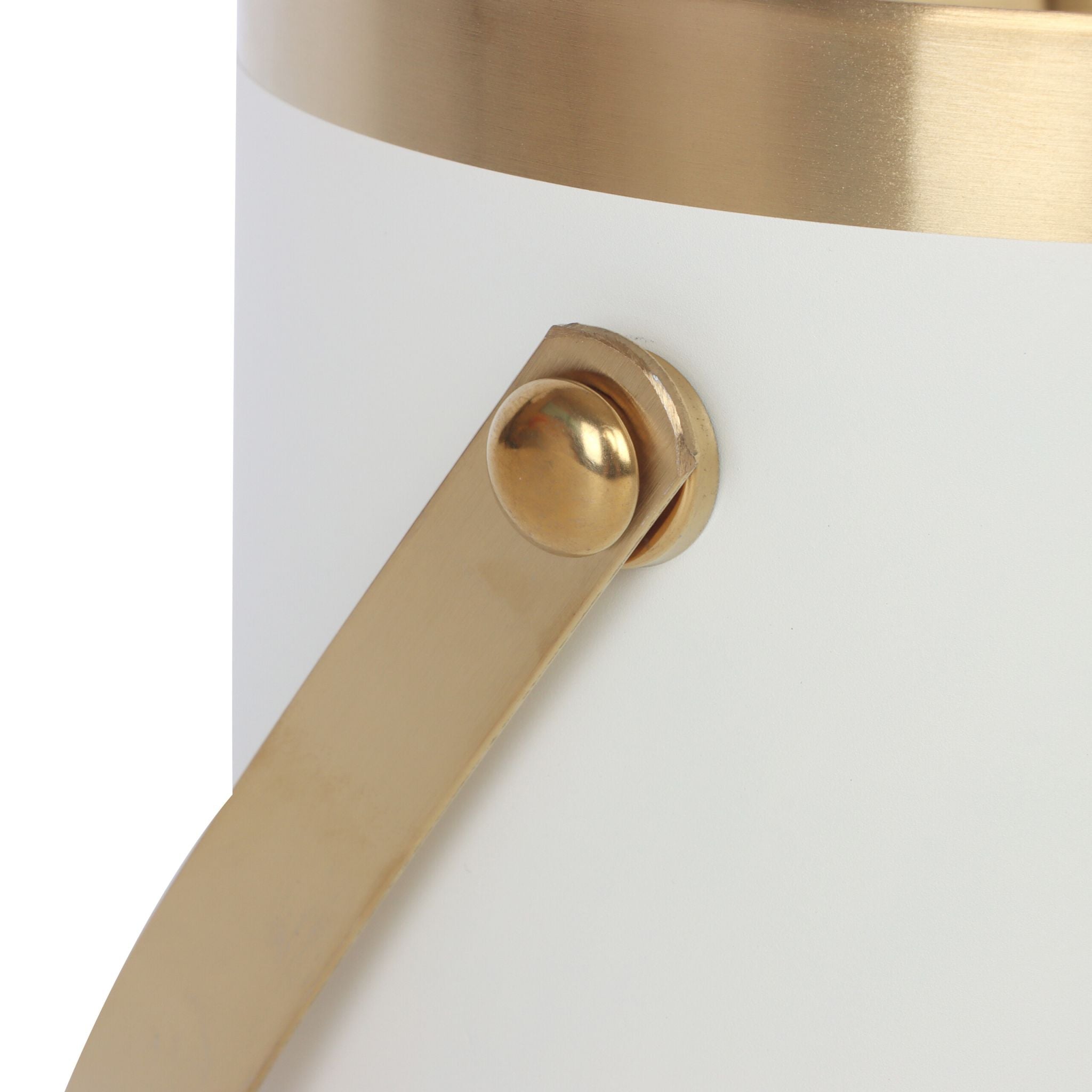 Eiswürfelbehälter mit Deckel Weiss-Gold von Relaxdays