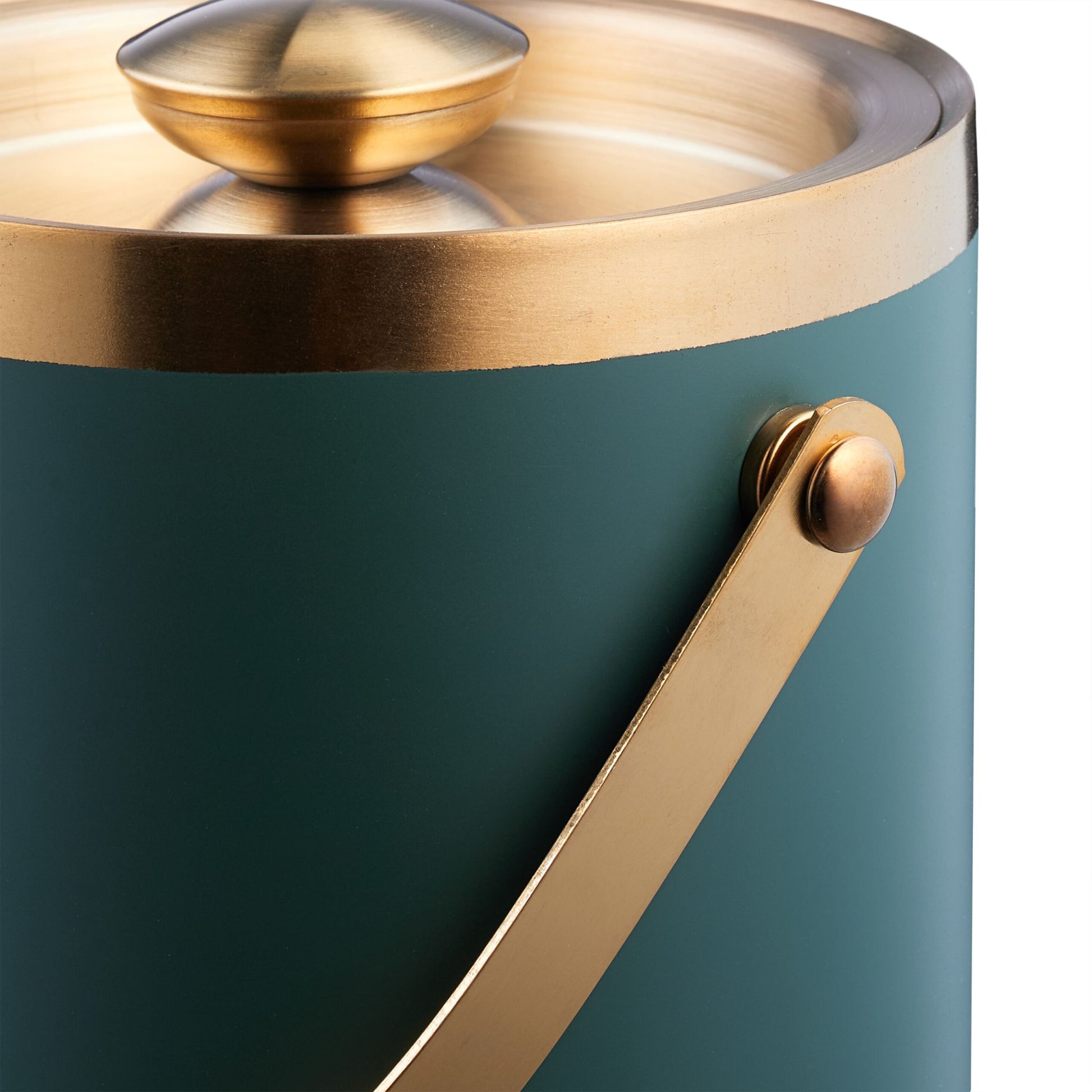 Eiswürfelbehälter mit Deckel Dunkelgrün-Gold von Relaxdays