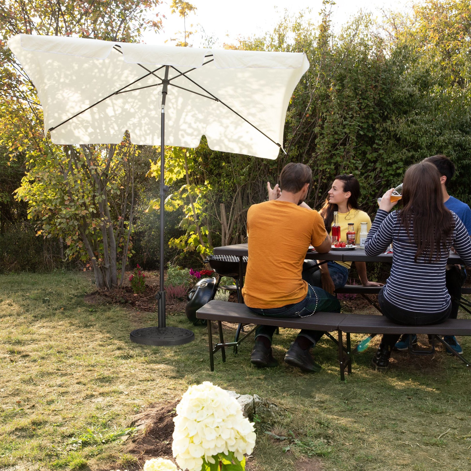 Sonnenschirmständer Schwarz von Relaxdays