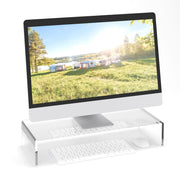 Monitorständer Acryl Transparent von Relaxdays