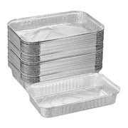 Aluschalen Grill 50er-Set Silber
