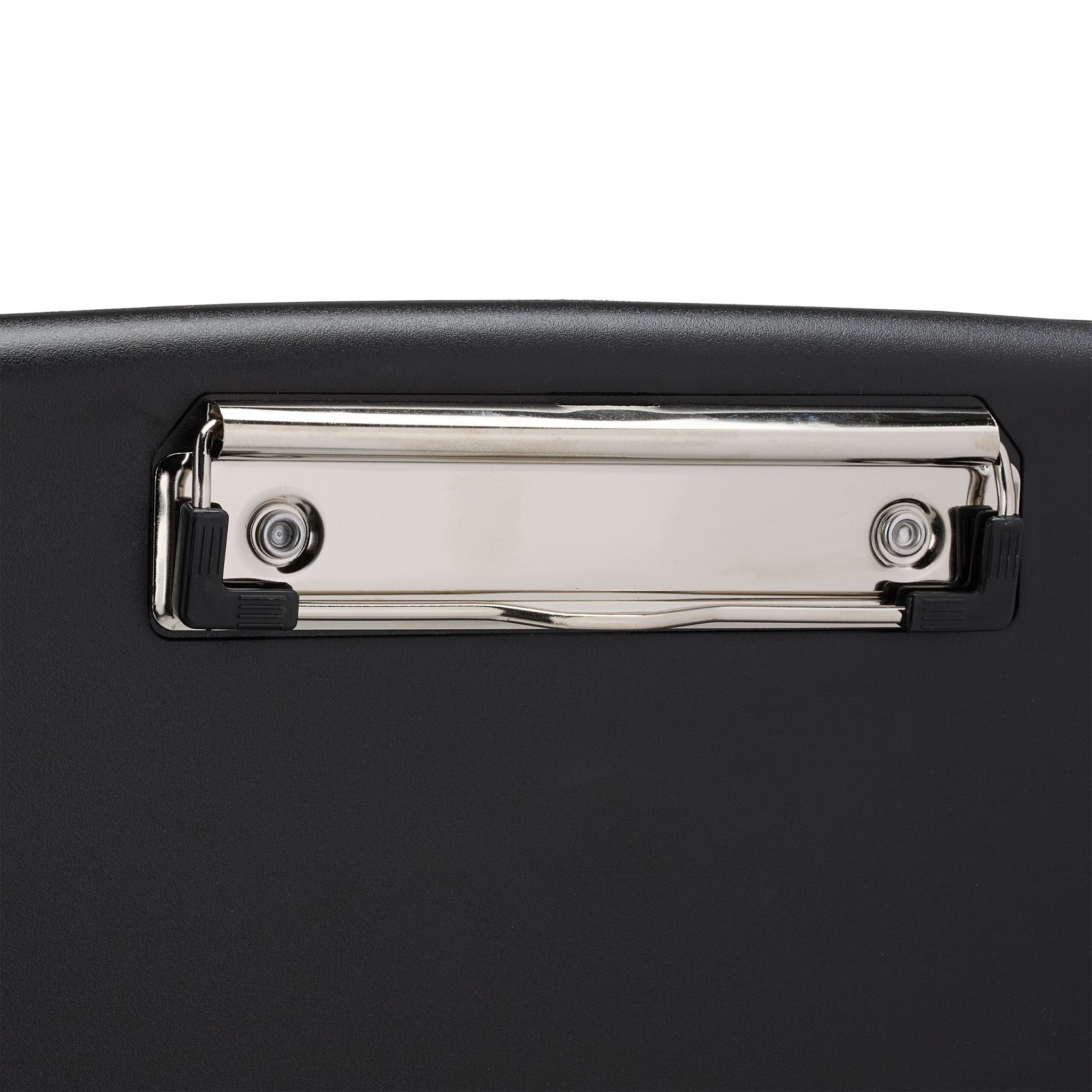 Klemmbrett mit Fach 2er-Set Schwarz-Silber-Transparent von Relaxdays