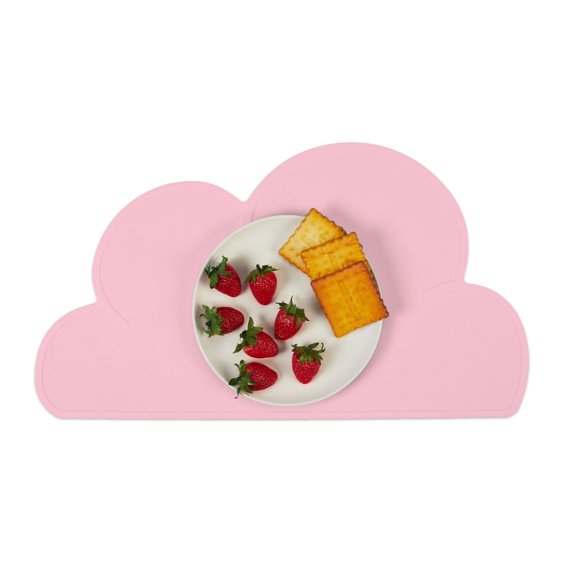 Platzdeckchen für Kinder in Wolkenform Rosa von Relaxdays