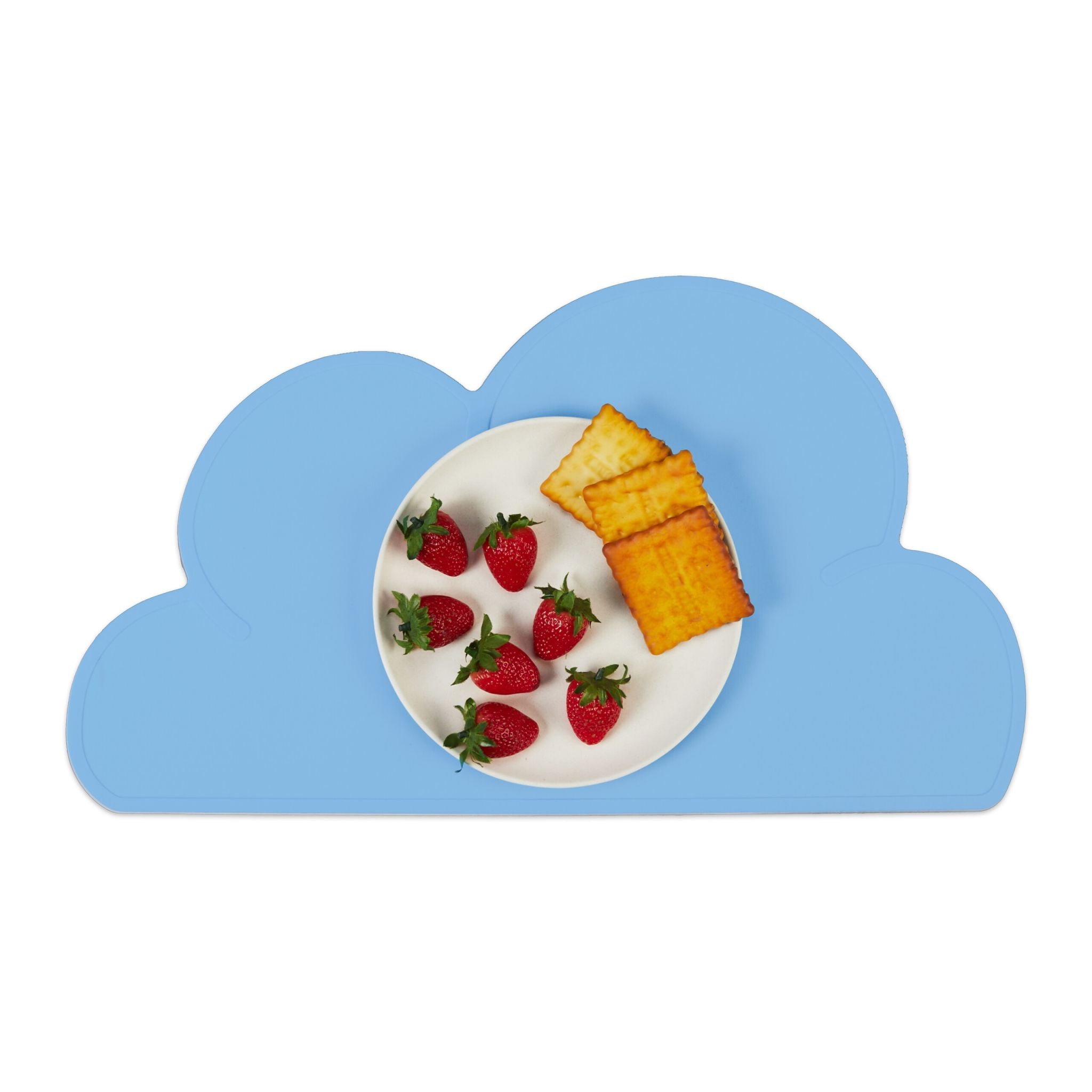 Platzdeckchen für Kinder in Wolkenform Hellblau von Relaxdays