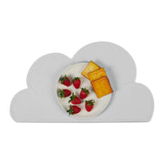Platzdeckchen für Kinder in Wolkenform Grau von Relaxdays