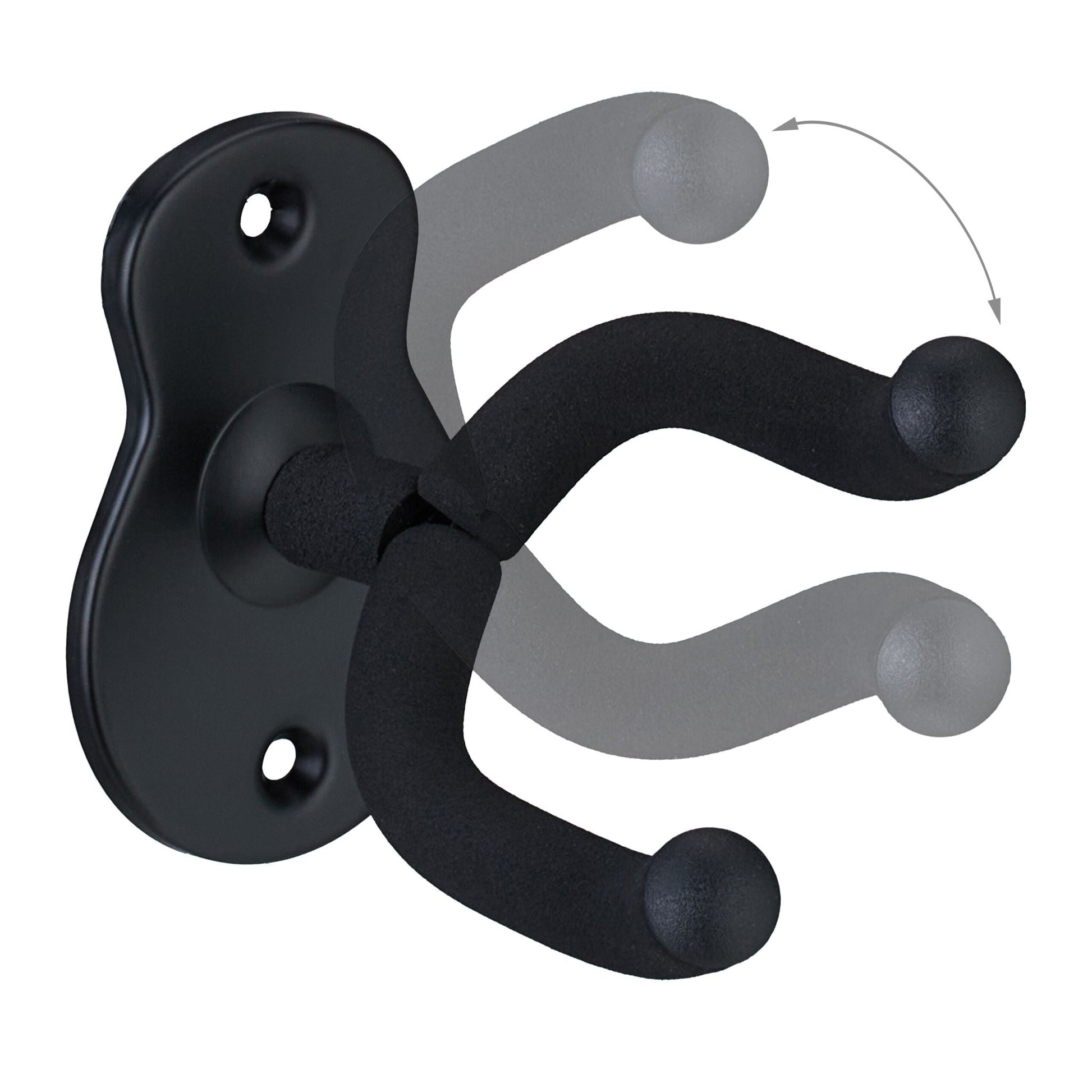 Gitarrenhalter für die Wand 3er-Set Schwarz von Relaxdays