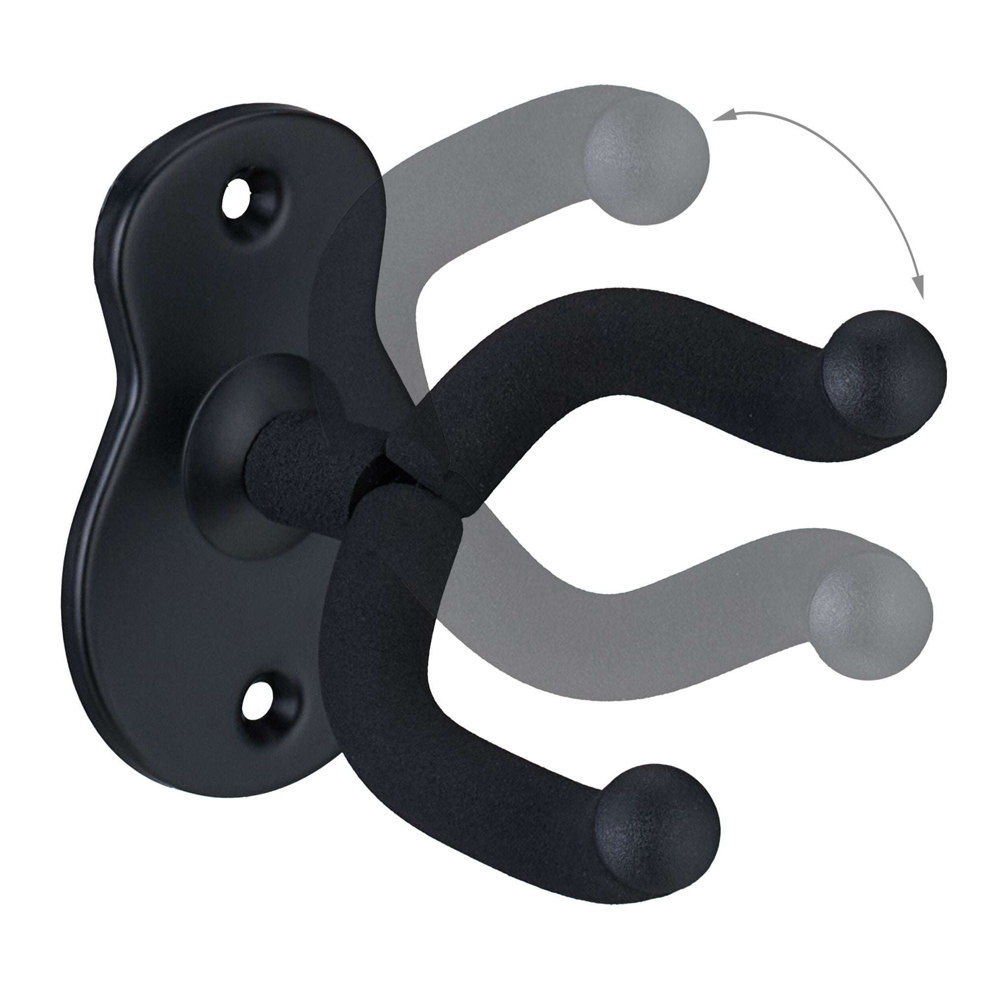 Gitarrenhalter für die Wand 3er-Set Schwarz von Relaxdays