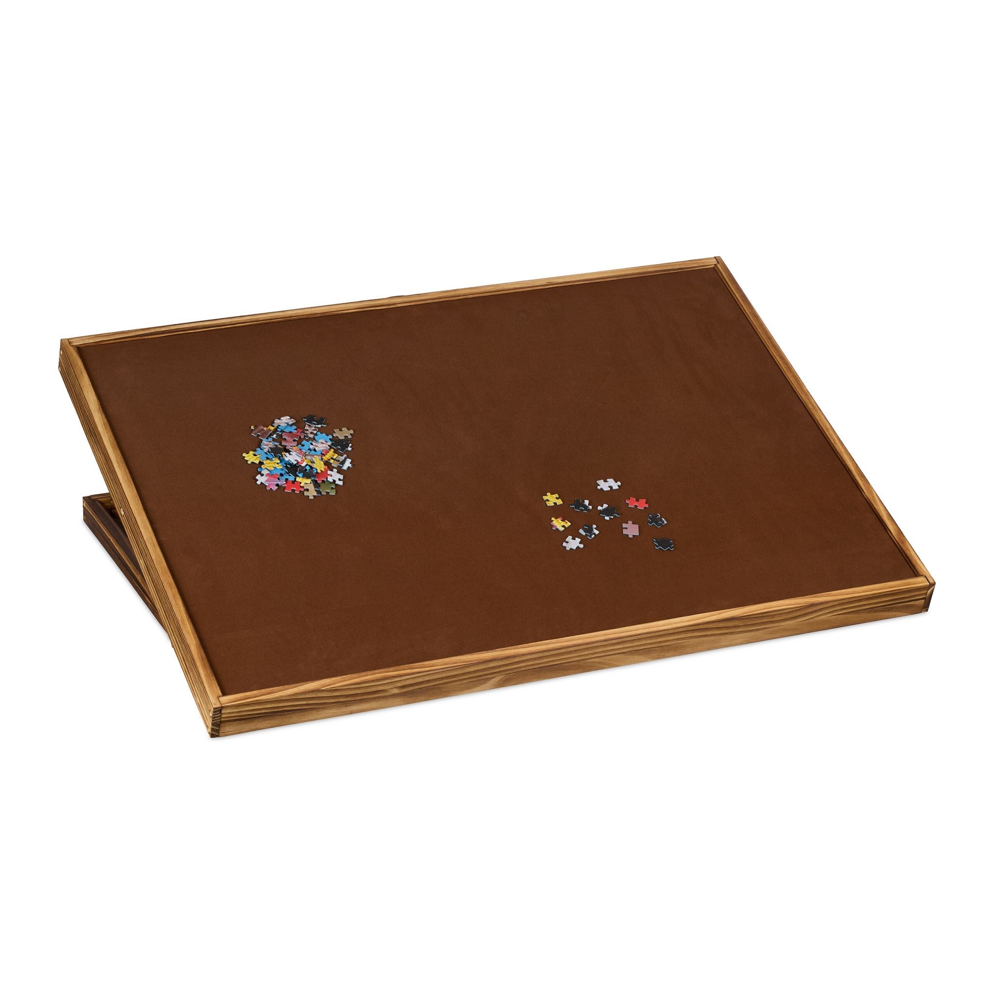 Puzzletisch Braun-Hellbraun von Relaxdays
