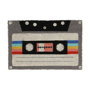 Kokos Fussmatte Kassette Weiss-Schwarz-Grau von Relaxdays