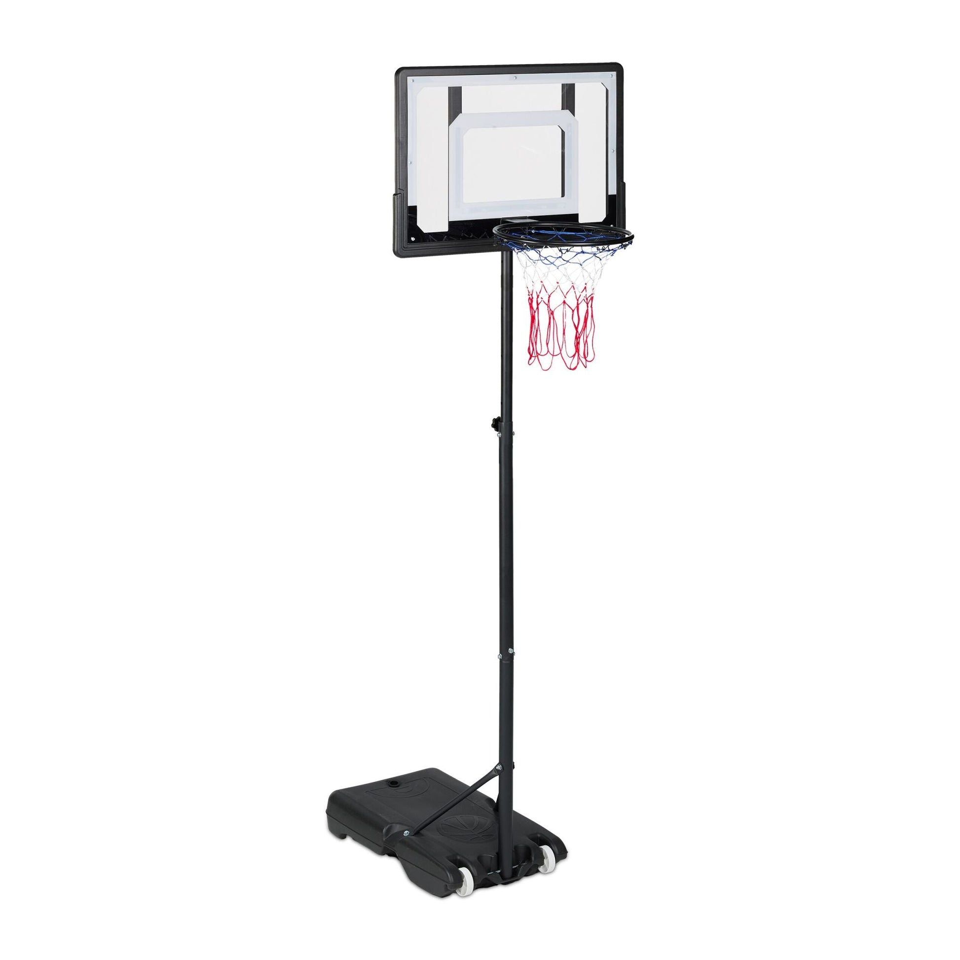 Basketballständer outdoor Weiss-Rot-Schwarz von Relaxdays