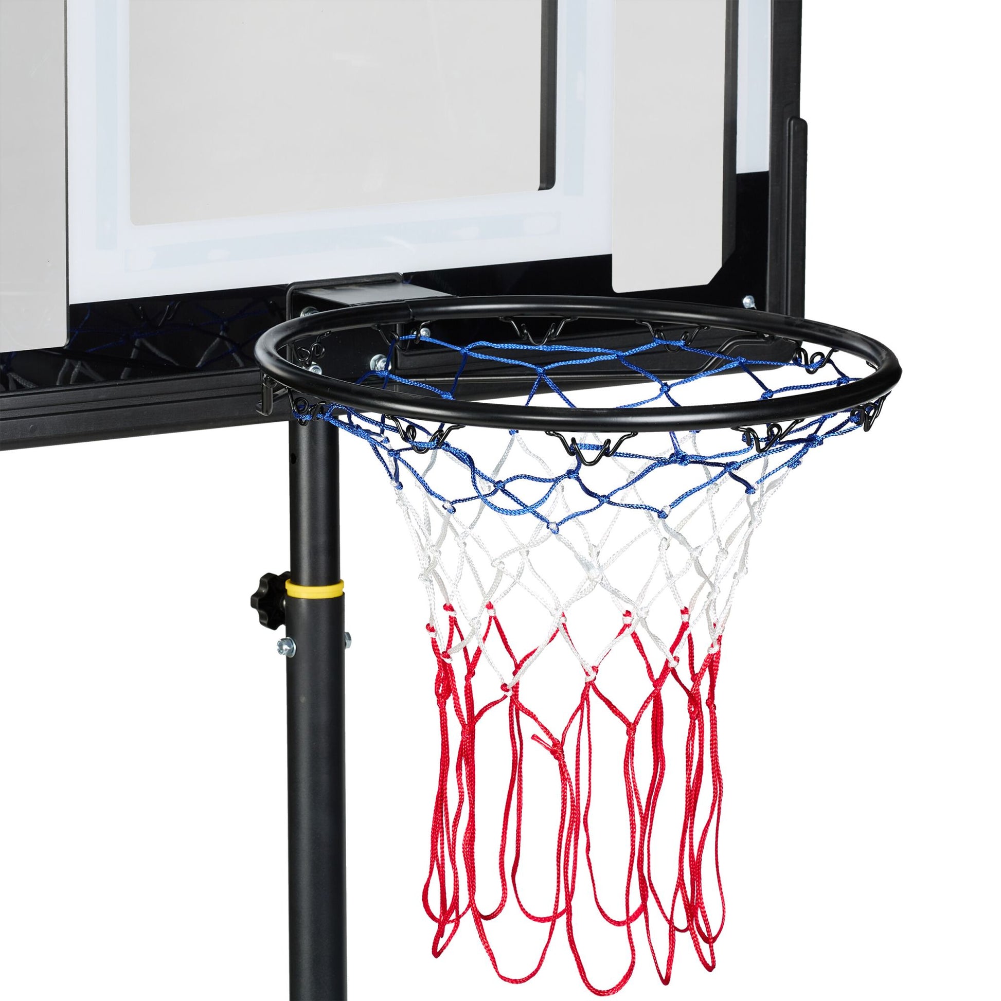 Basketballständer outdoor Weiss-Rot-Schwarz von Relaxdays