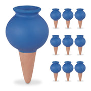 Tonkegel 10er-Set Blau-Hellbraun von Relaxdays