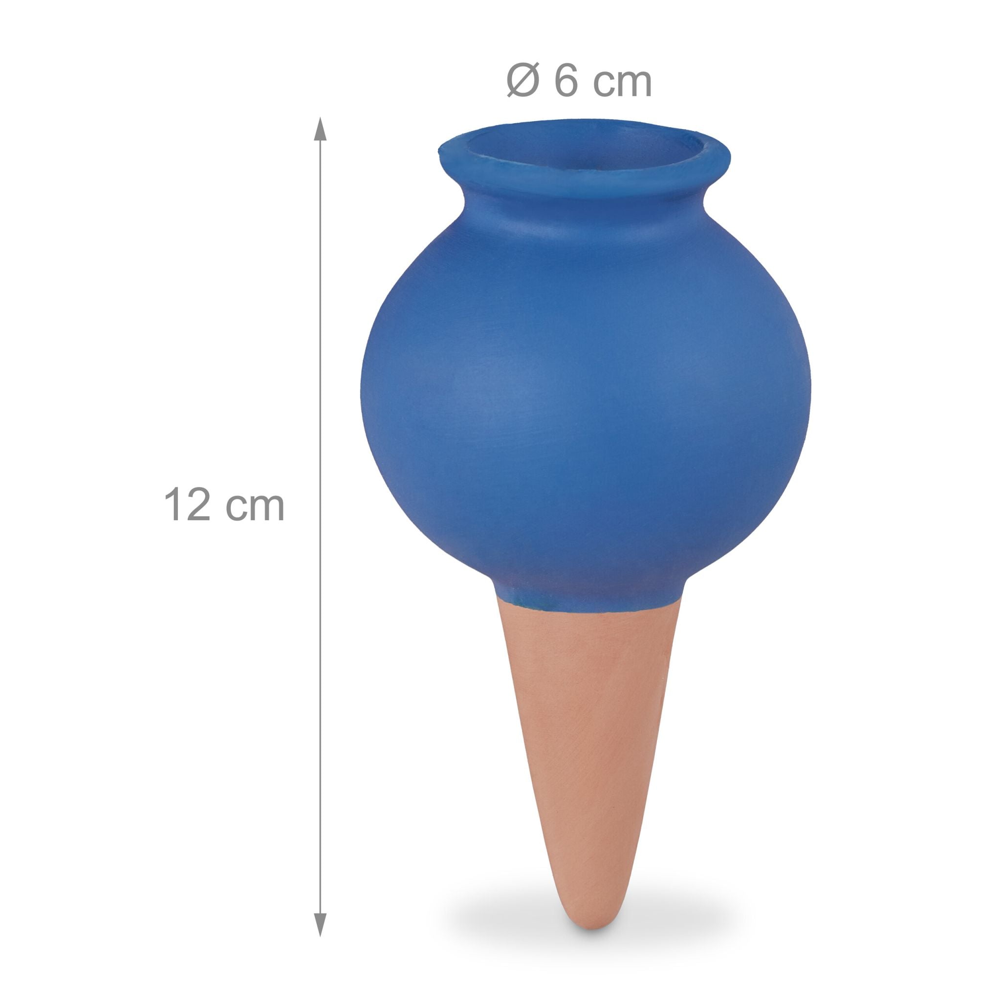 Tonkegel 10er-Set Blau-Hellbraun von Relaxdays