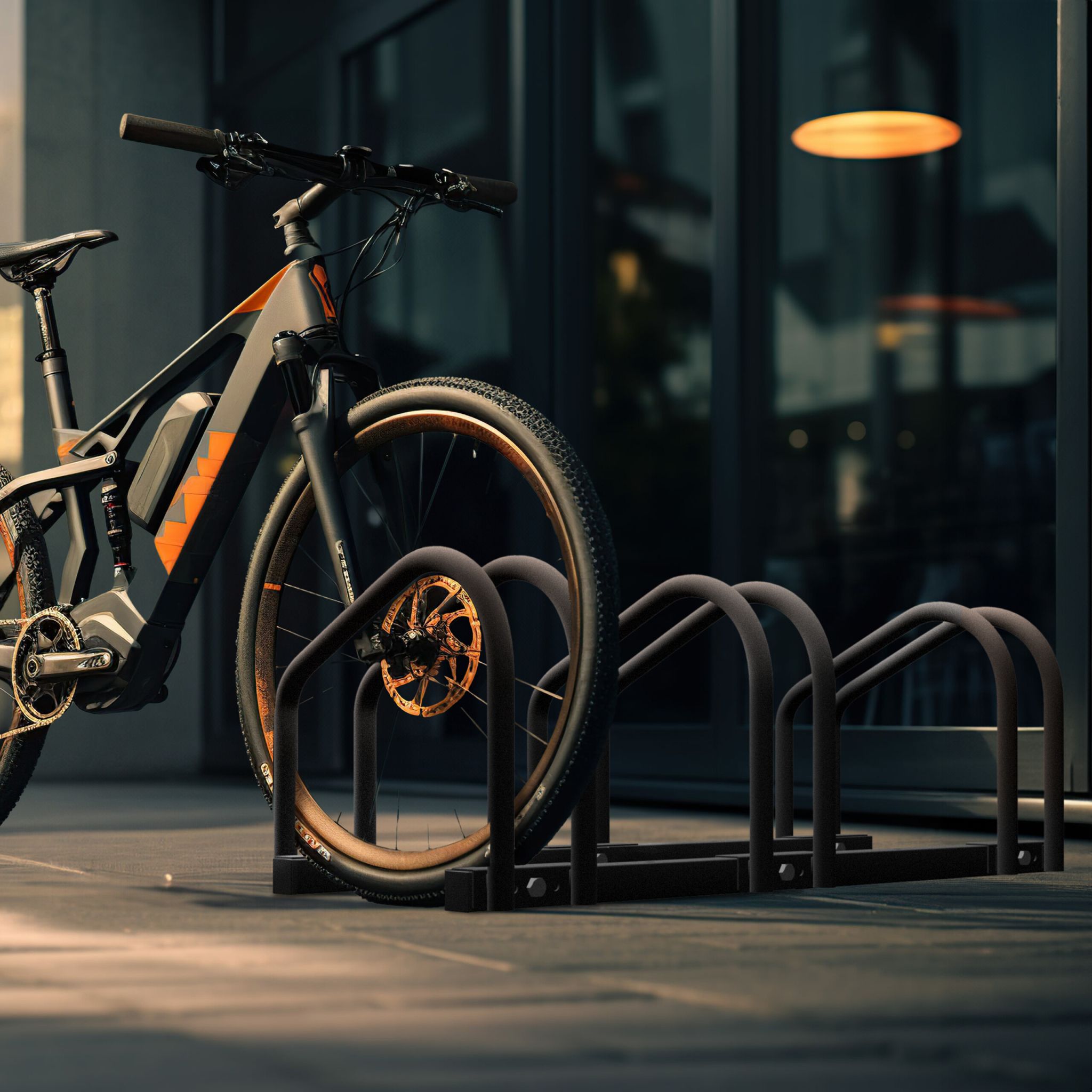 Fahrradständer für 3 Fahrräder Anthrazit von Relaxdays